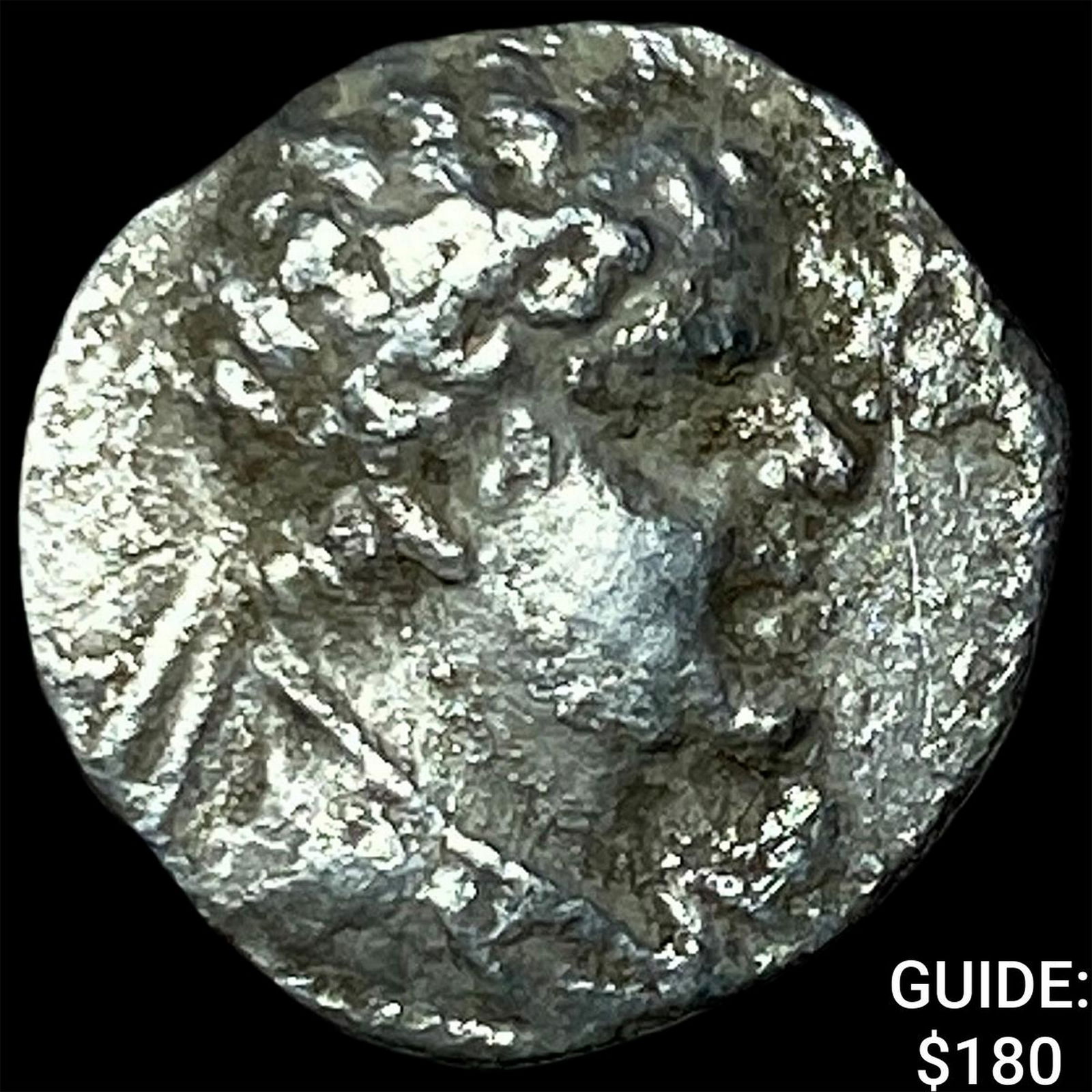 Greco-Bactria Eucratides I 171-145 BC Silver Obol NEARLY UNCIRCULATED: Greco-Bactria Eucratides I 171-145 BC Silver Obol NEARLY UNCIRCULATED