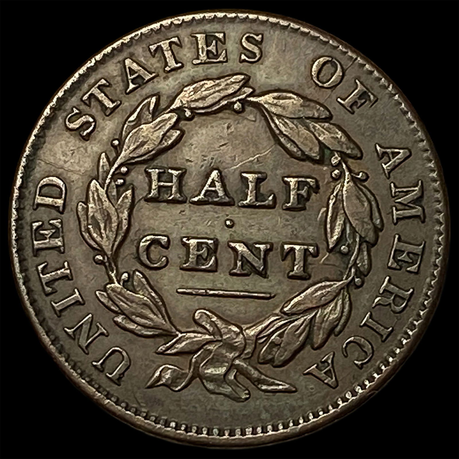 1835 Copper Half Cent CLOSELY UNCIRCULATED - 2