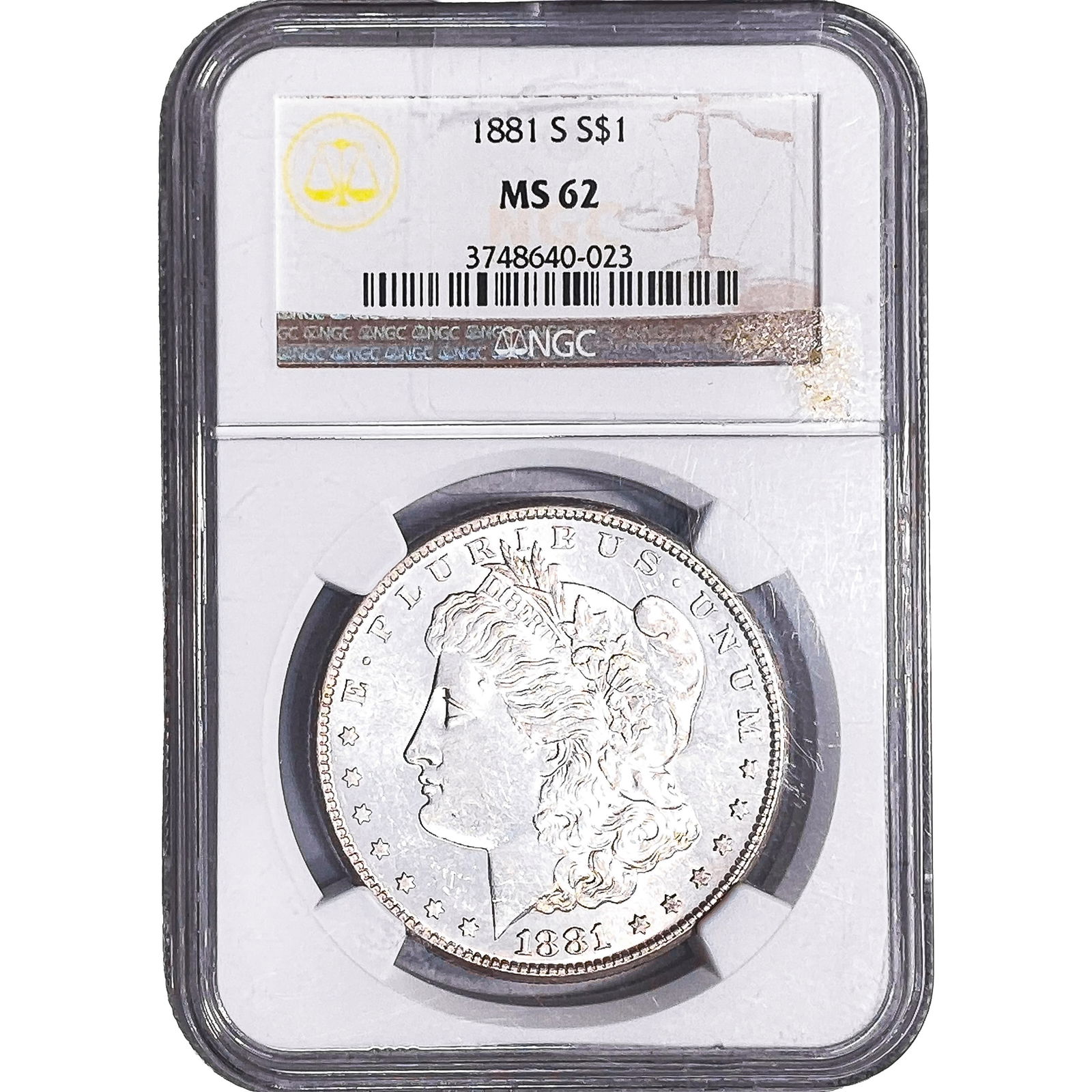 1881-S Morgan Silver Dollar NGC MS62 (1 of 2)