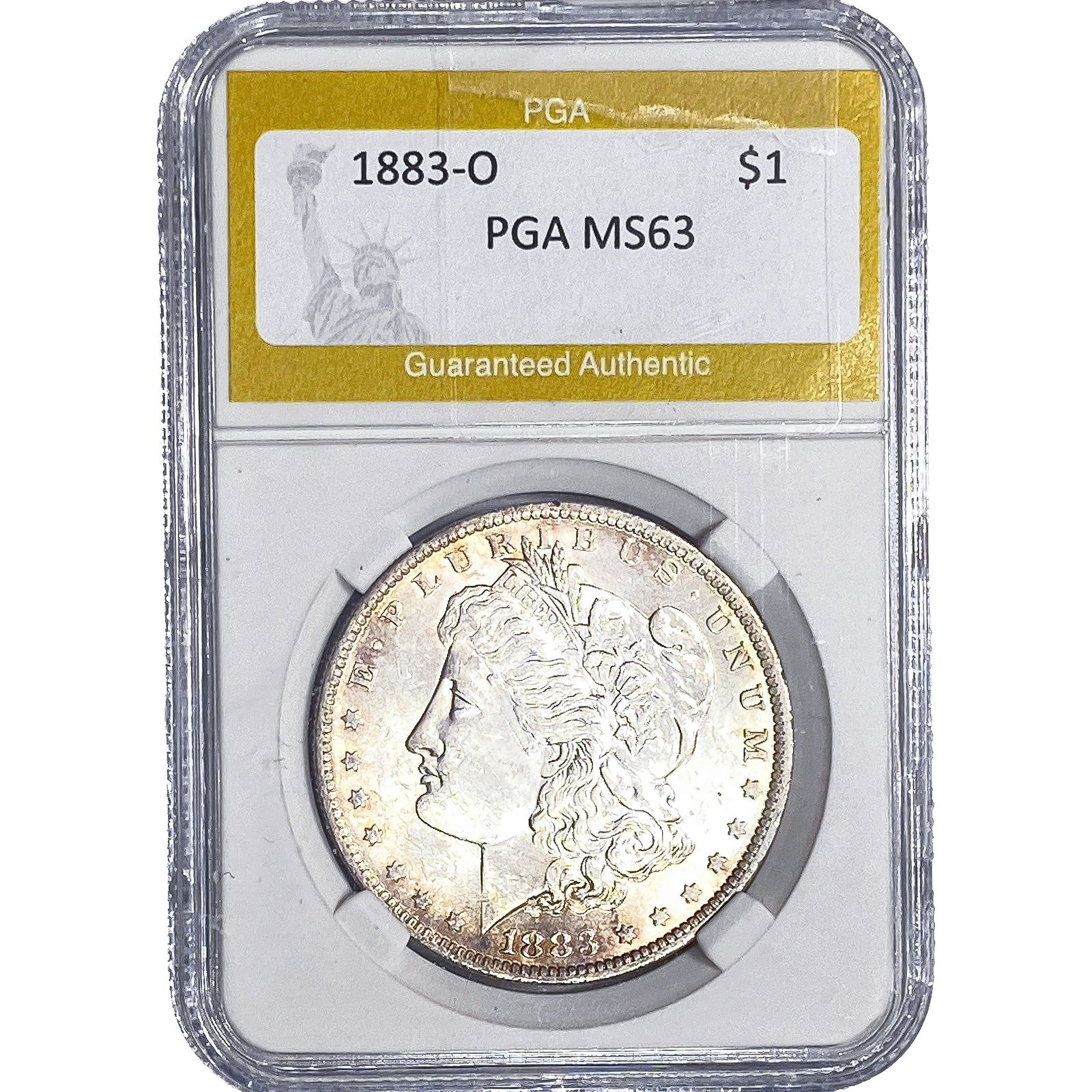 1883-O Morgan Silver Dollar PGA MS63: 1883-O Morgan Silver Dollar PGA MS63
