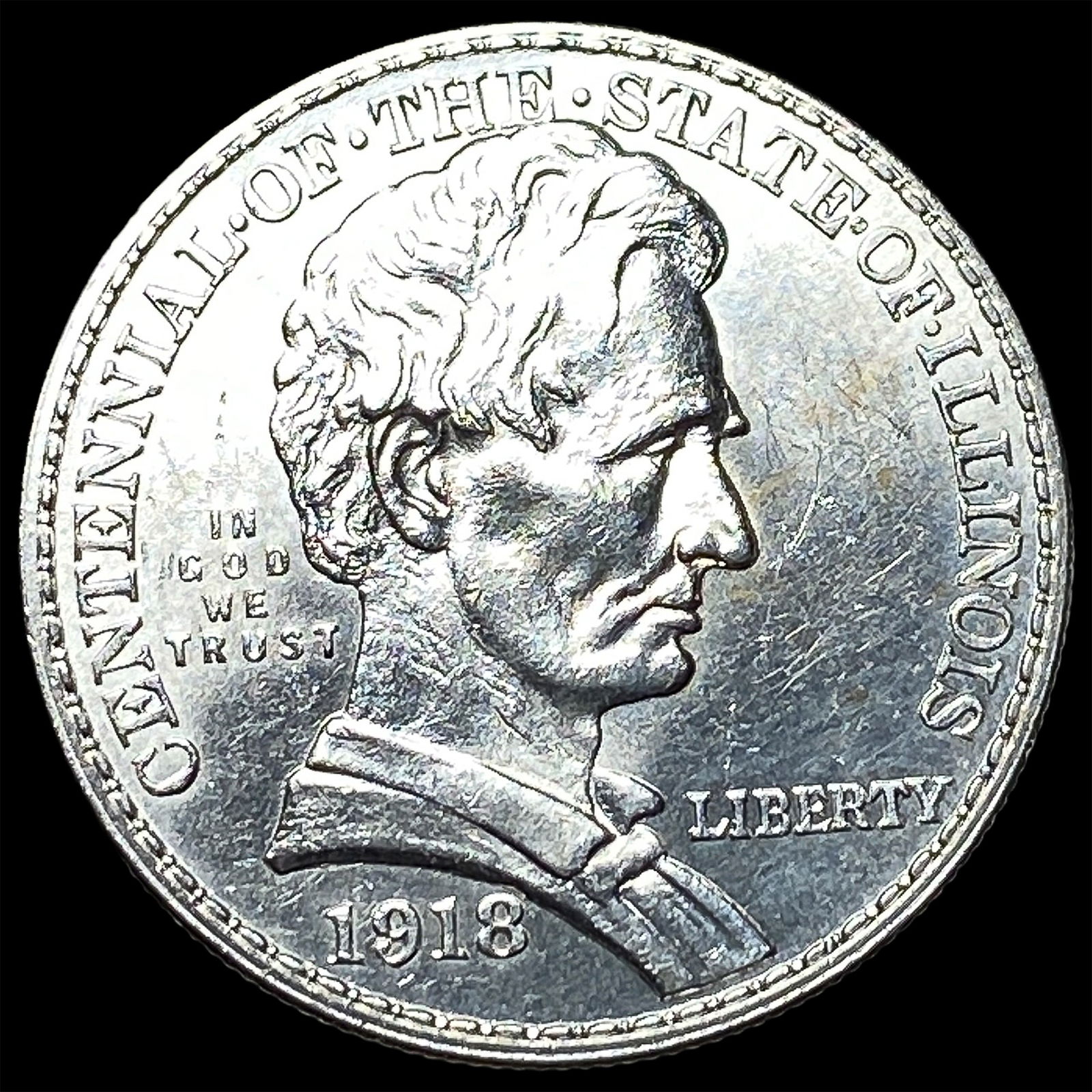 1918 Silver Half Dollar Illinois Centennial UNCIRCULATED (1 of 2)