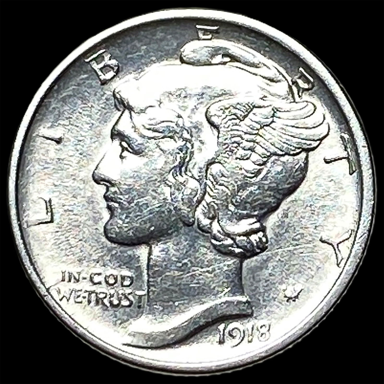 1918 Mercury Dime CHOICE BU: 1918 Mercury Dime CHOICE BU