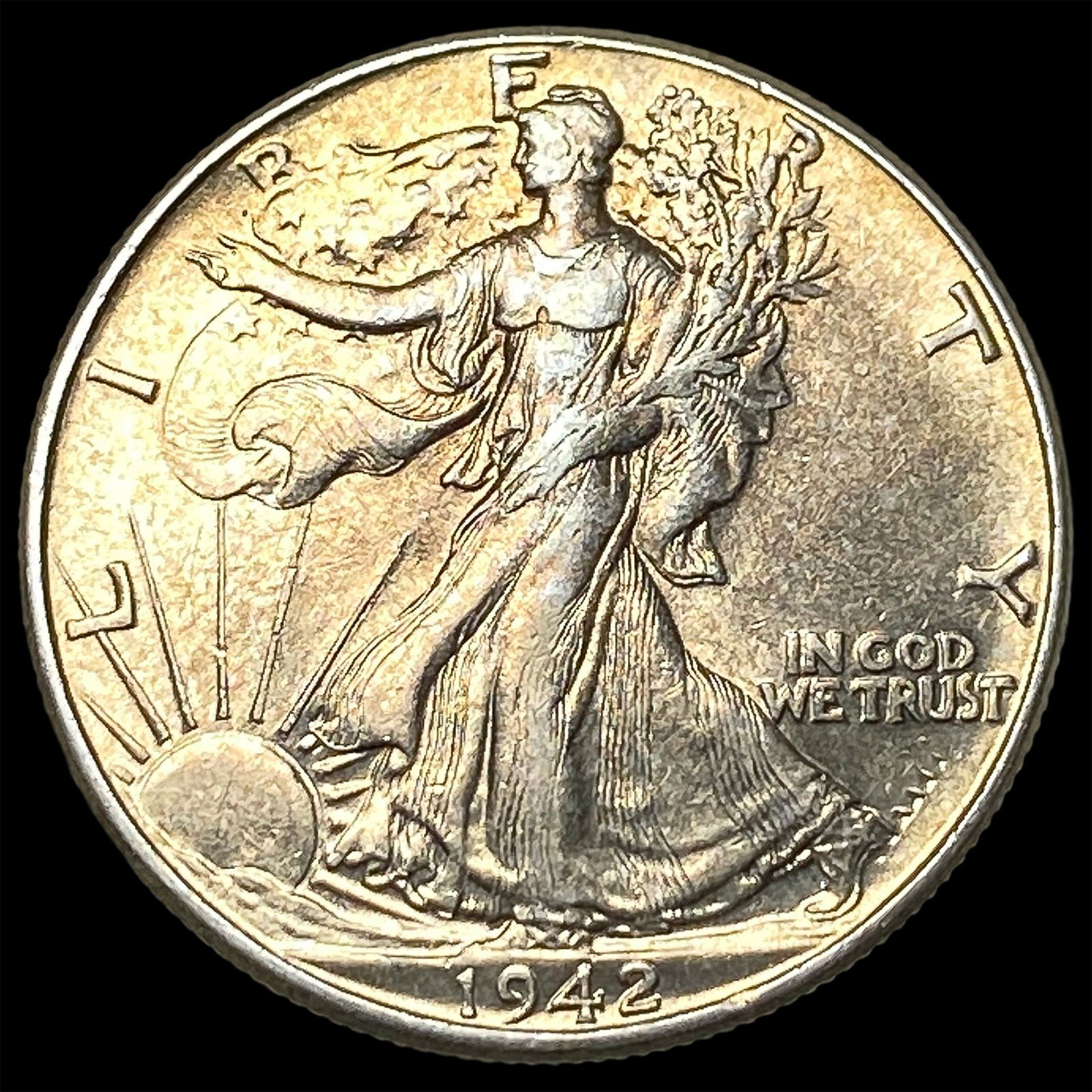 1942-S Silver Walking Liberty Half Dollar UNCIRCULATED (1 of 2)
