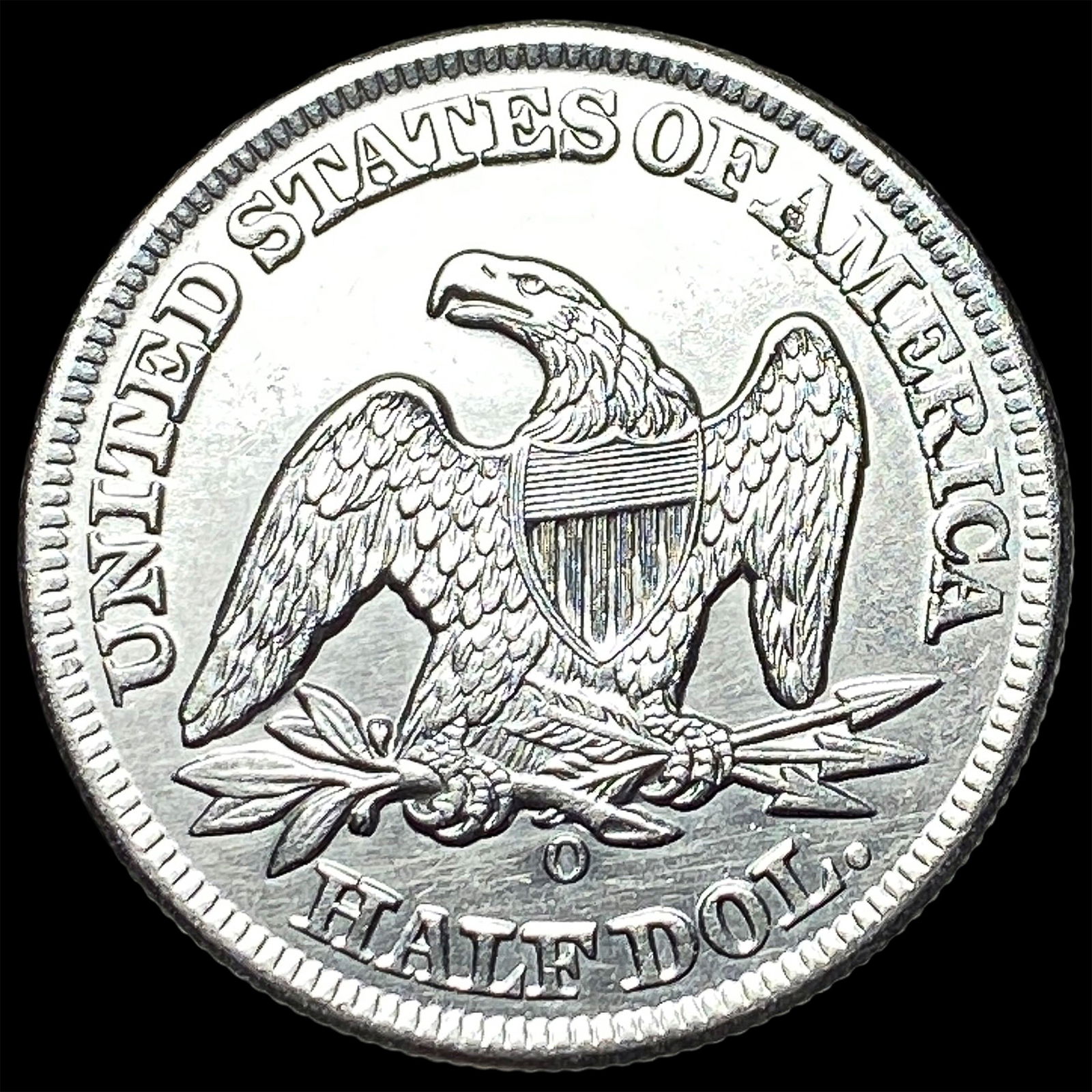 1858-O Silver Half Dollar CLOSELY UNCIRCULATED - 2