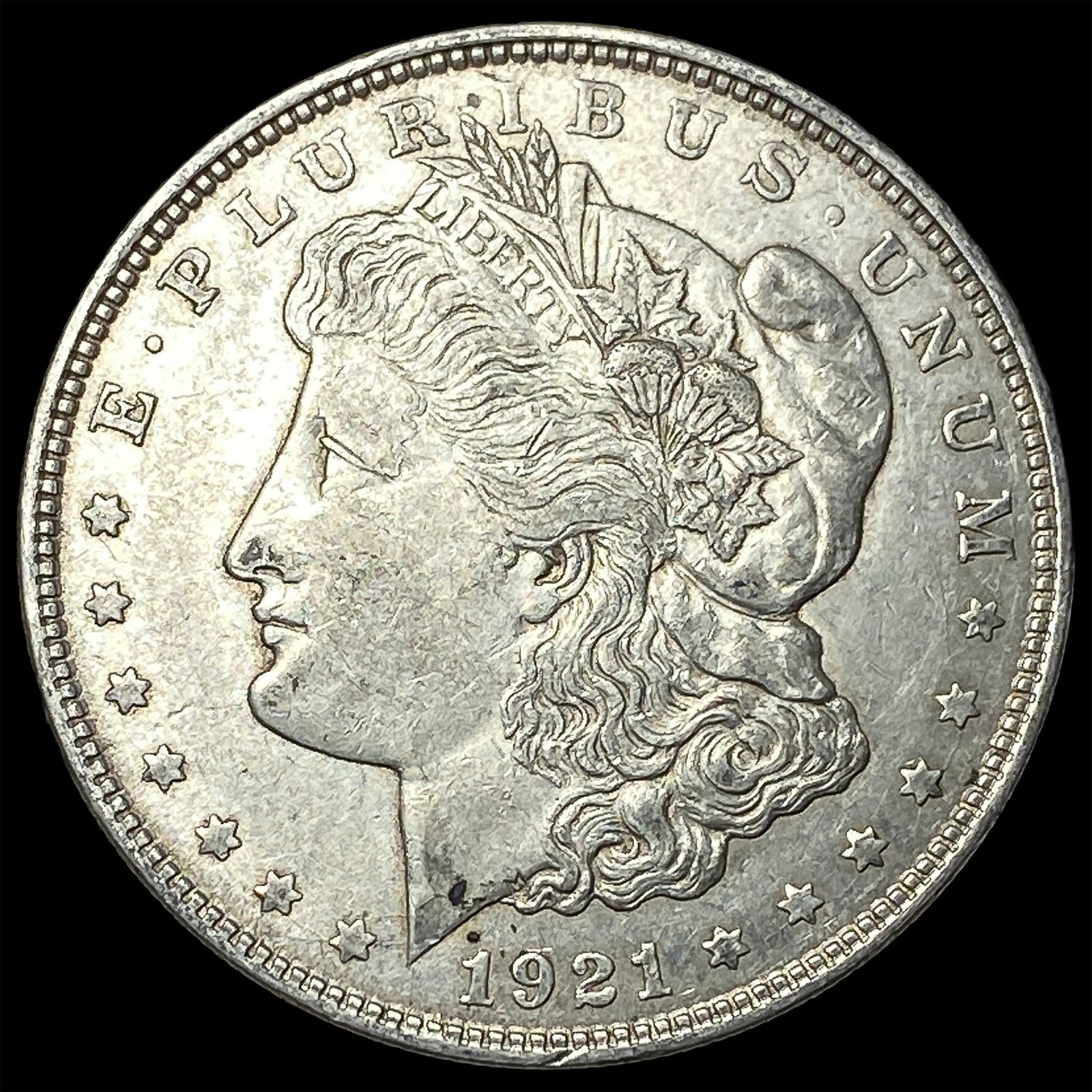 1921 Silver Morgan Dollar CLOSELY UNCIRCULATED: 1921 Silver Morgan Dollar CLOSELY UNCIRCULATED