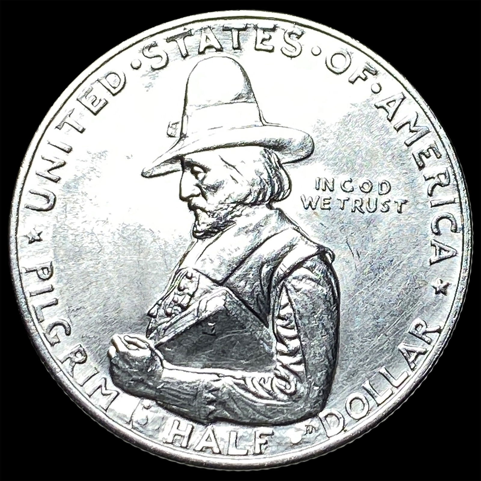 1920 Silver Pilgrim Half Dollar UNCIRCULATED: 1920 Silver Pilgrim Half Dollar UNCIRCULATED
