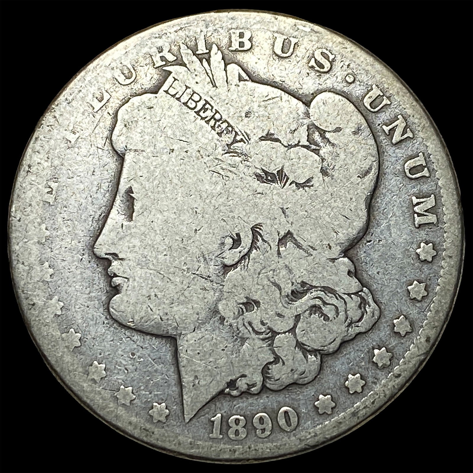 1890-CC Silver Morgan Dollar NICELY CIRCULATED: 1890-CC Silver Morgan Dollar NICELY CIRCULATED