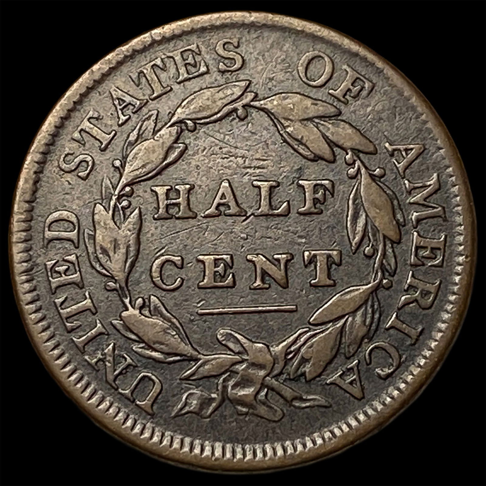 1809 Copper Half Cent LIGHTLY CIRCULATED - 2