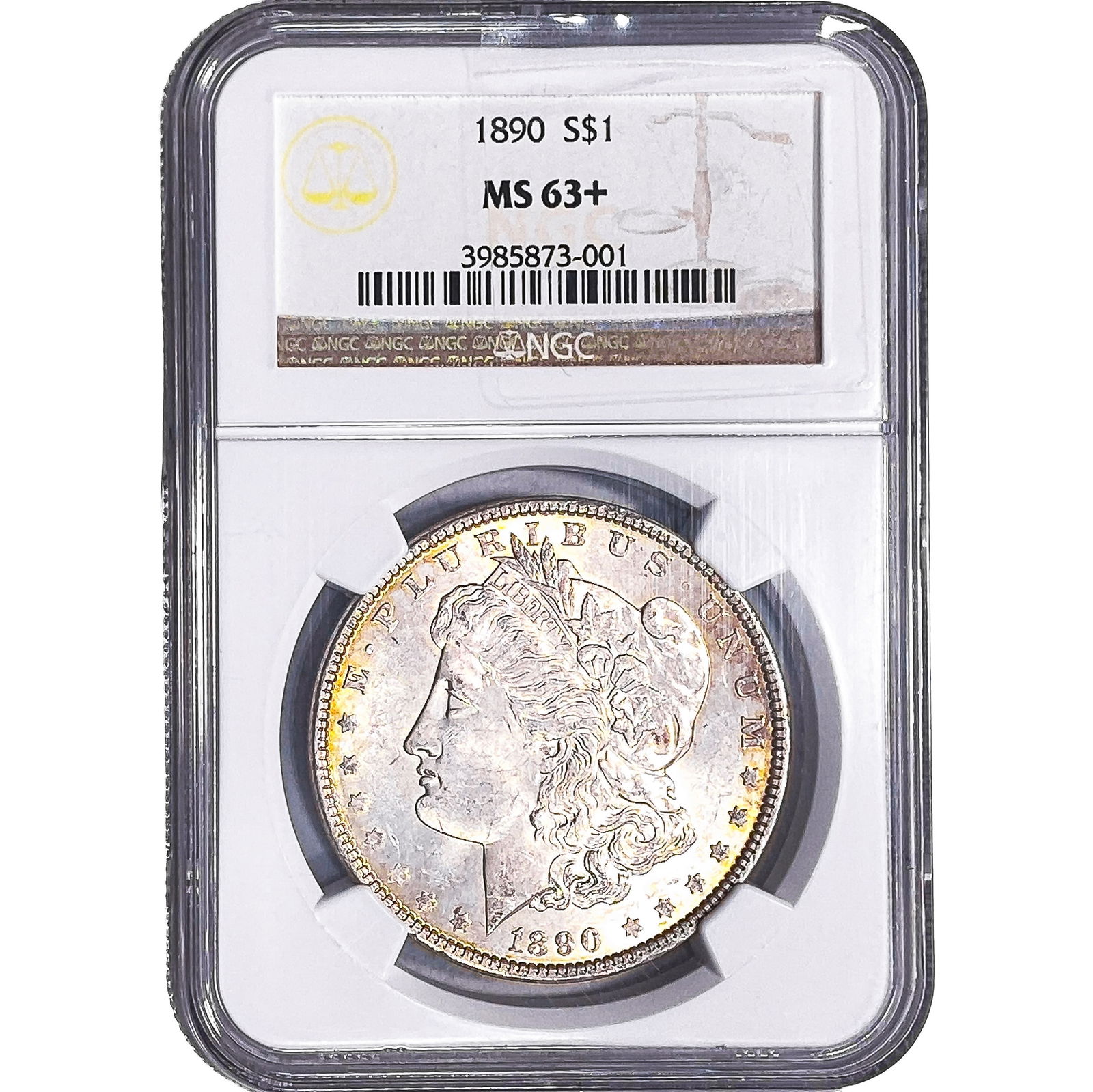 1890 Morgan Silver Dollar NGC MS63+ (1 of 2)