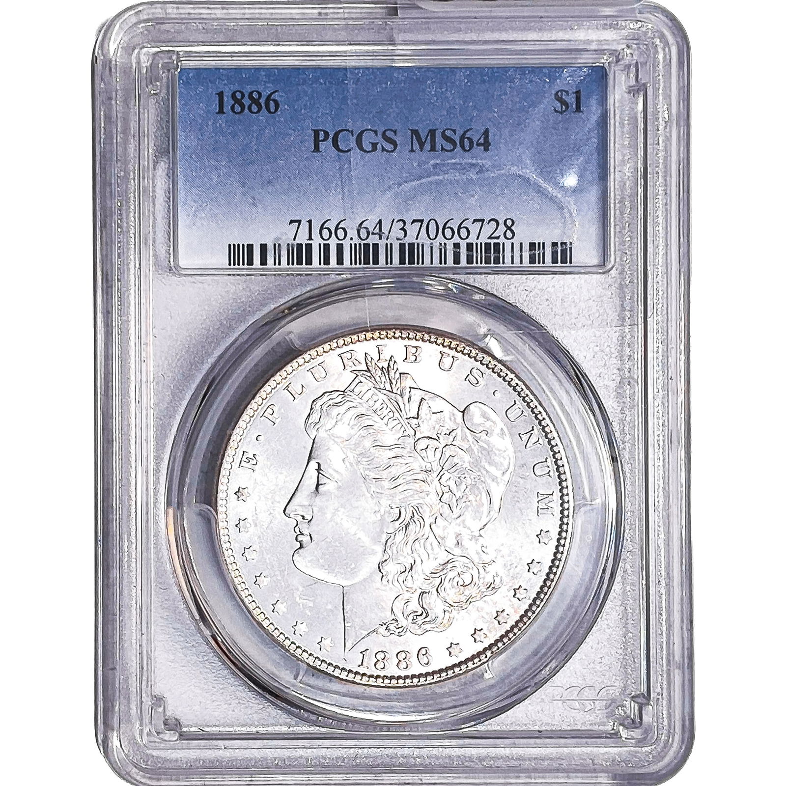 1886 Morgan Silver Dollar PCGS MS64: 1886 Morgan Silver Dollar PCGS MS64