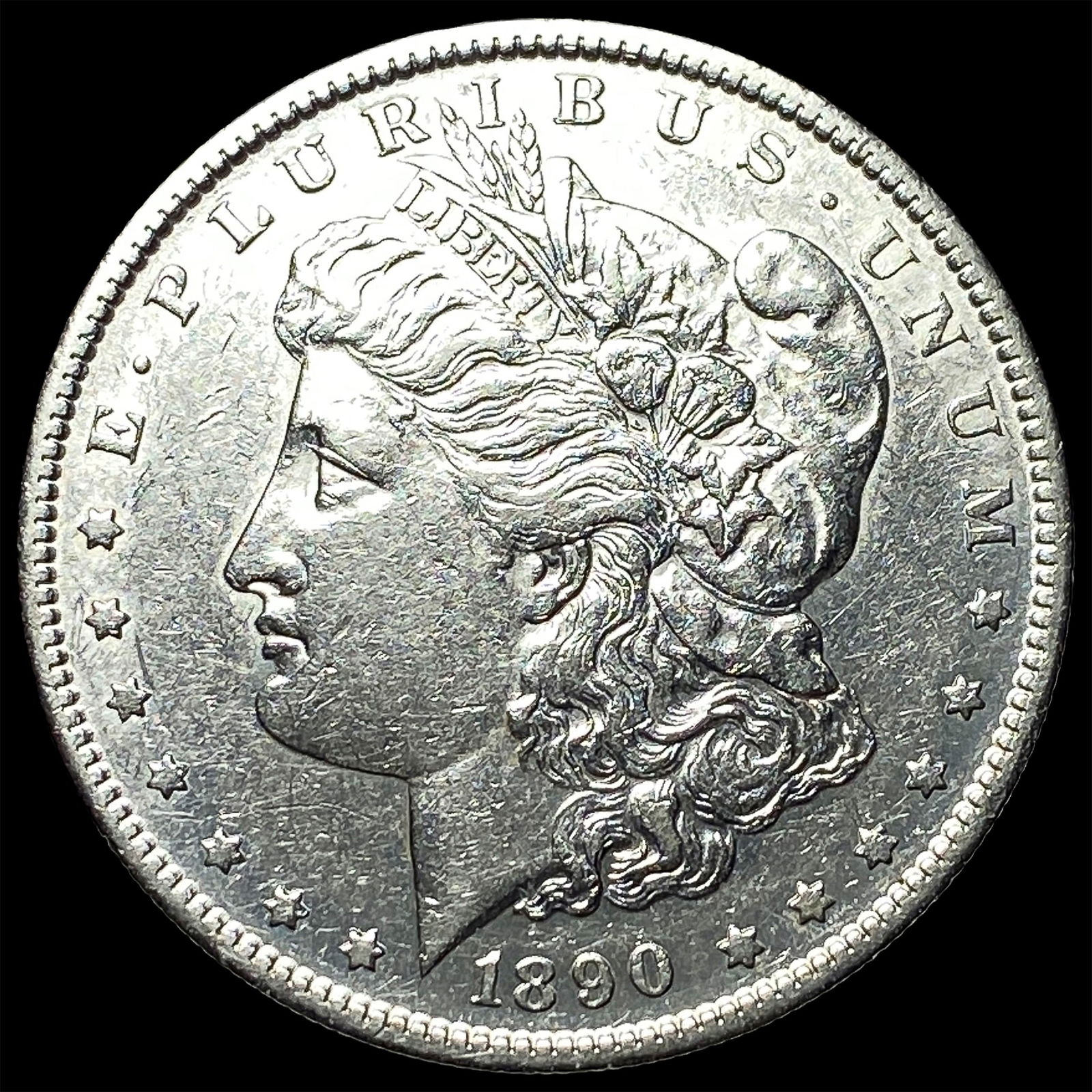 1890-S Silver Morgan Dollar CLOSELY UNCIRCULATED: 1890-S Silver Morgan Dollar CLOSELY UNCIRCULATED