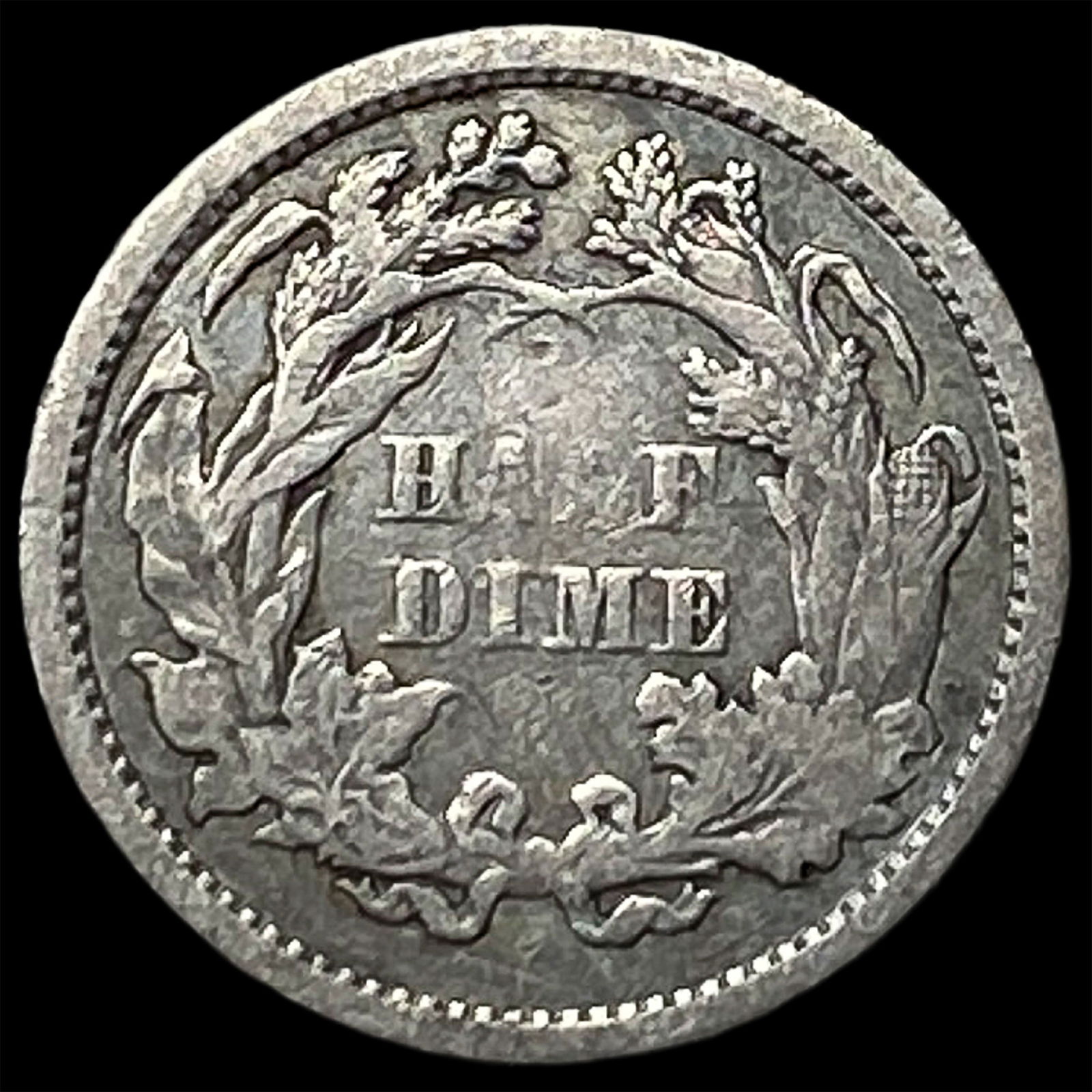 1862 Silver Half Dime ABOUT UNCIRCULATED - 2