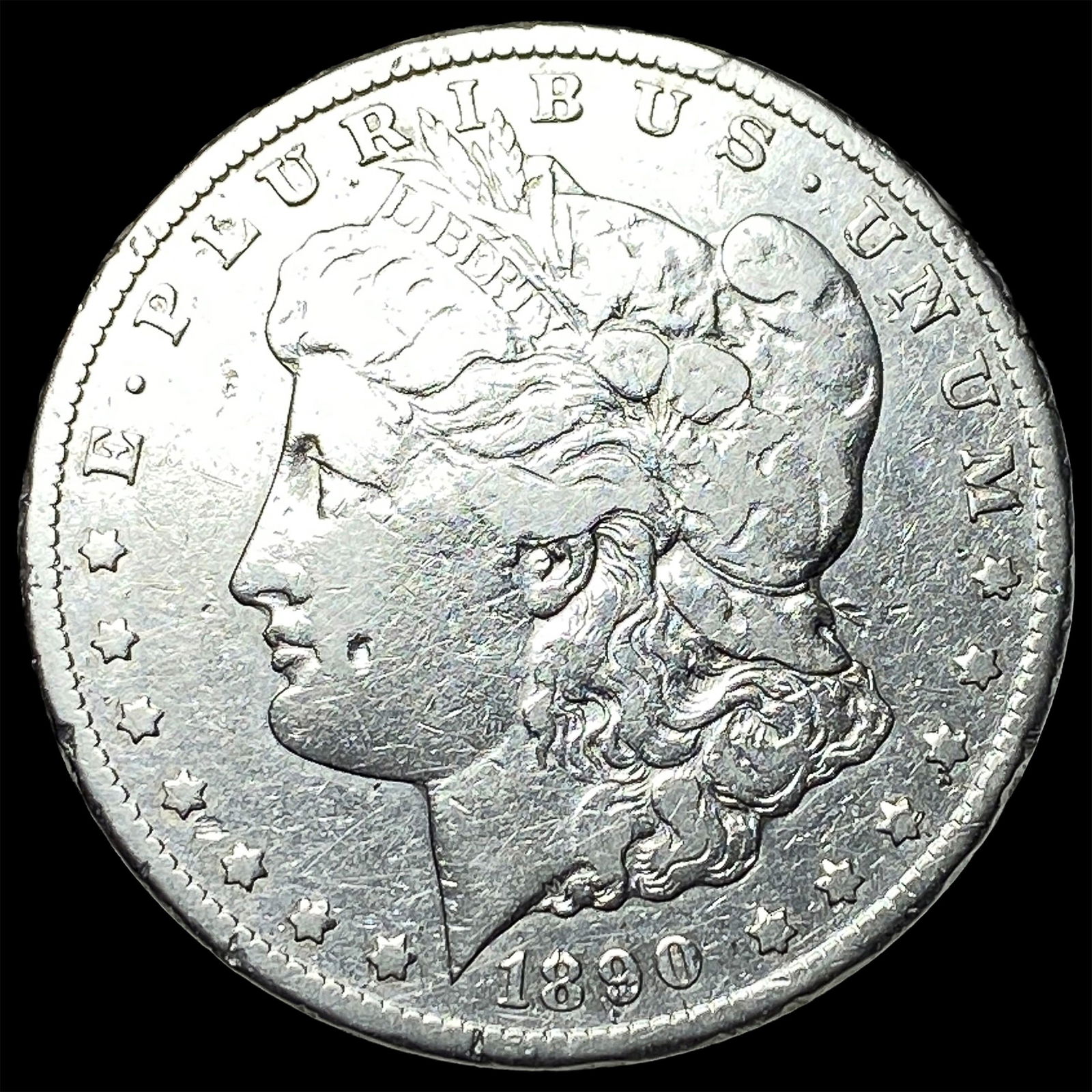 1890-CC Silver Morgan Dollar LIGHTLY CIRCULATED: 1890-CC Silver Morgan Dollar LIGHTLY CIRCULATED