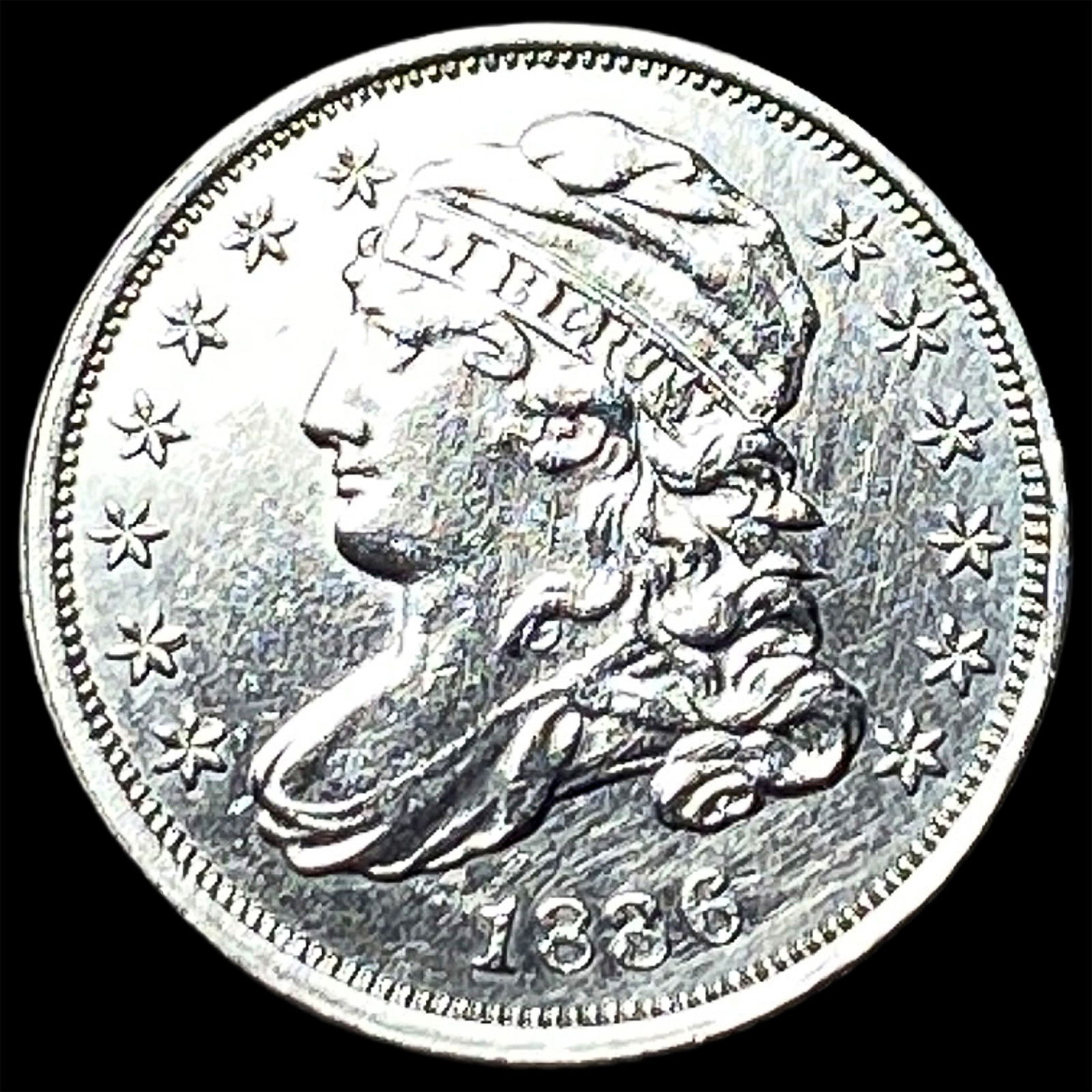 1836 Capped Bust Dime CLOSELY UNCIRCULATED (1 of 2)