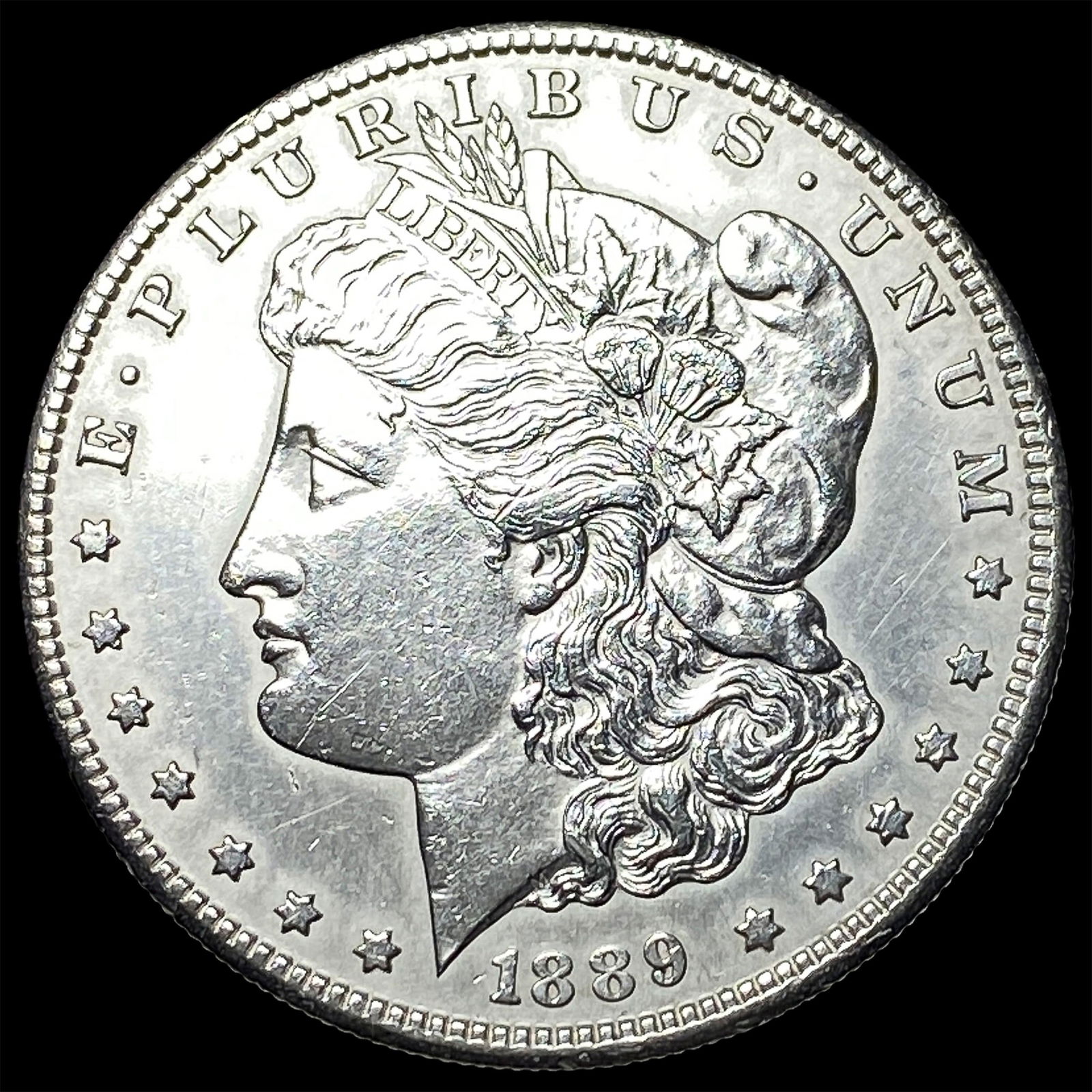 1889-S Silver Morgan Dollar CLOSELY UNCIRCULATED: 1889-S Silver Morgan Dollar CLOSELY UNCIRCULATED