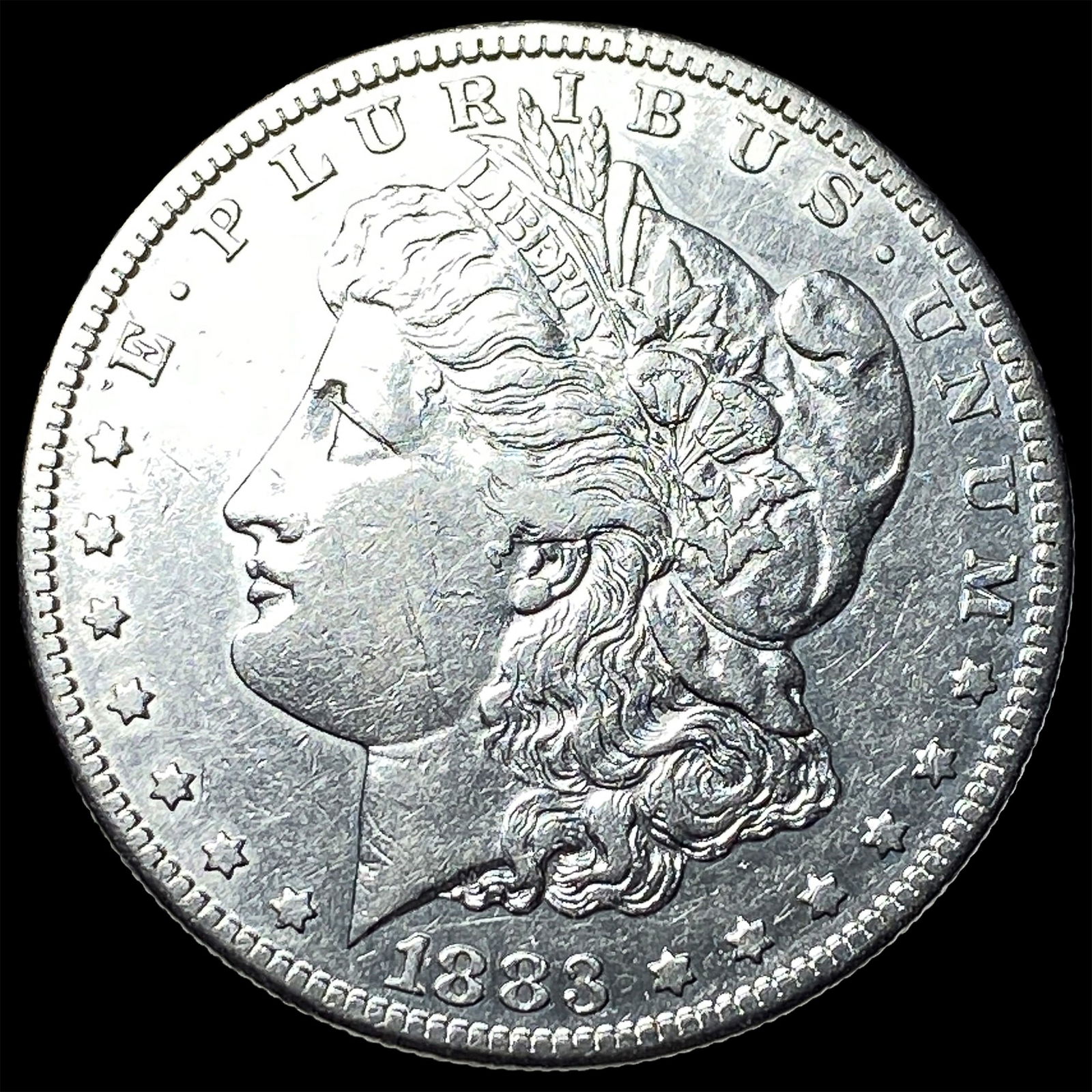 1883-S Silver Morgan Dollar NEARLY UNCIRCULATED: 1883-S Silver Morgan Dollar NEARLY UNCIRCULATED