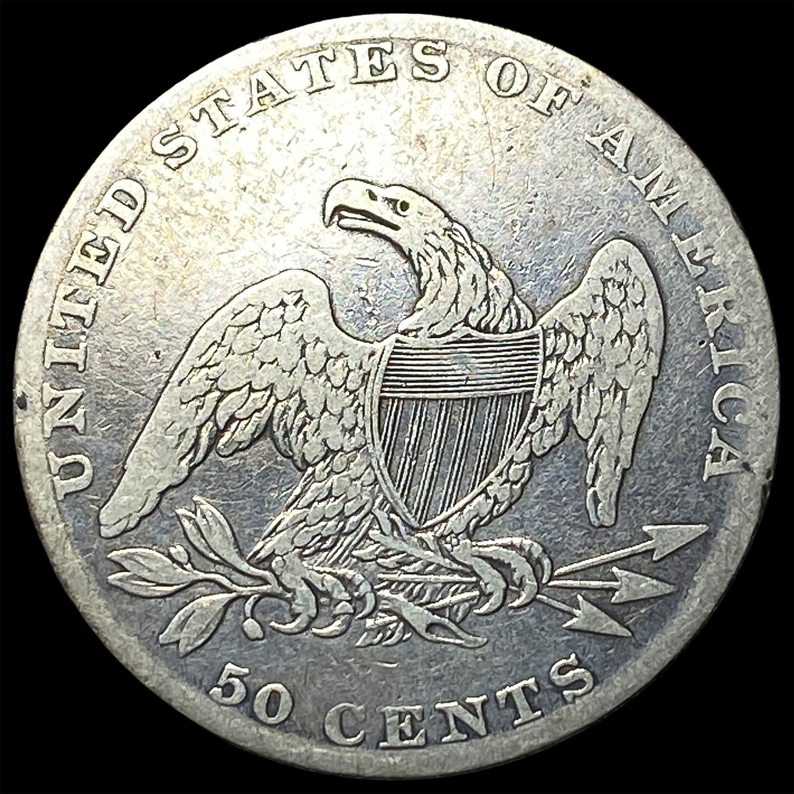 1837 Capped Bust Half Dollar LIGHTLY CIRCULATED - 2