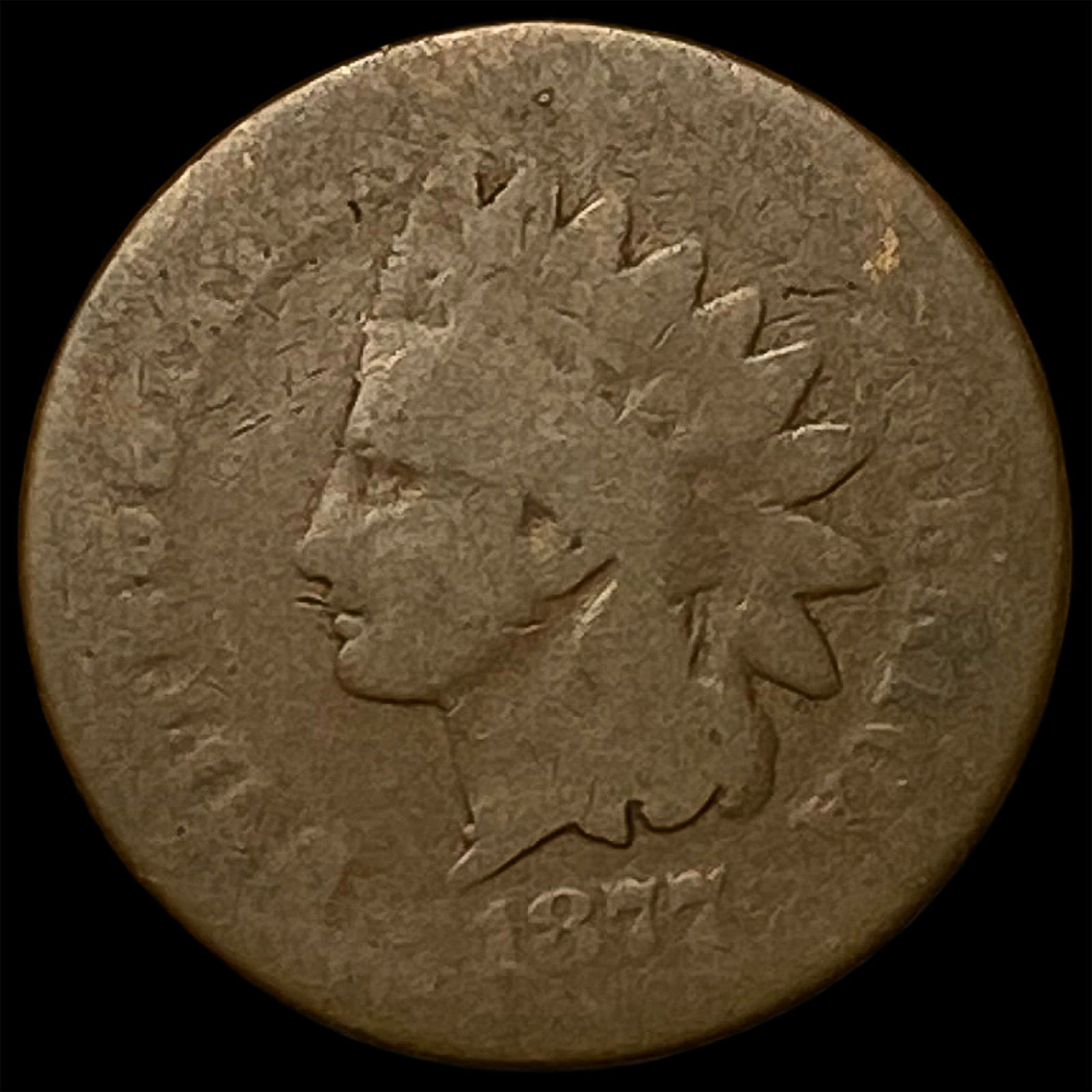1877 Indian Head Cent NICELY CIRCULATED (1 of 2)