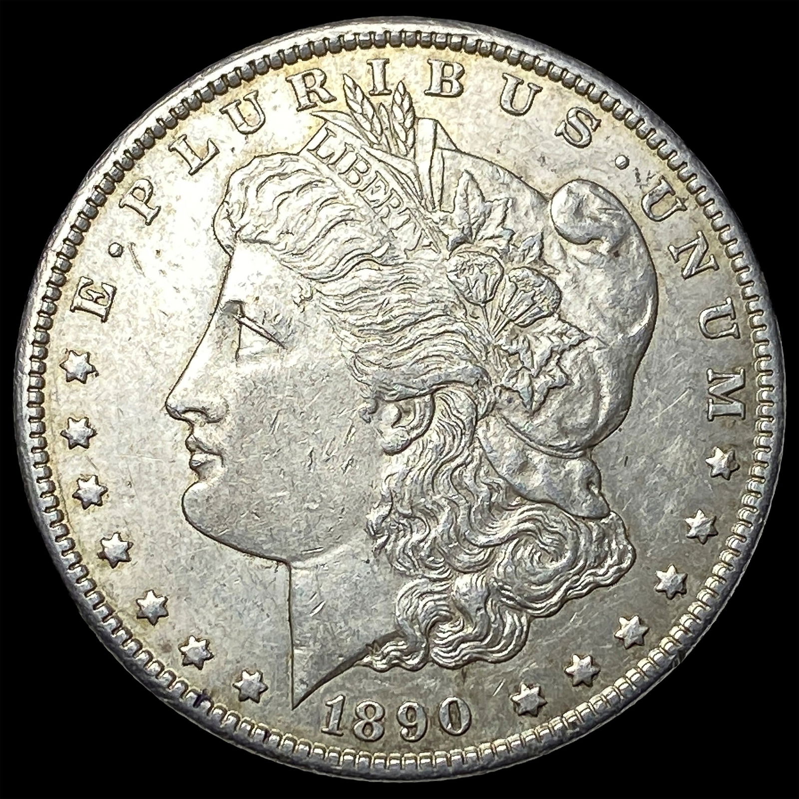 1890-CC Silver Morgan Dollar CHOICE AU: 1890-CC Silver Morgan Dollar CHOICE AU