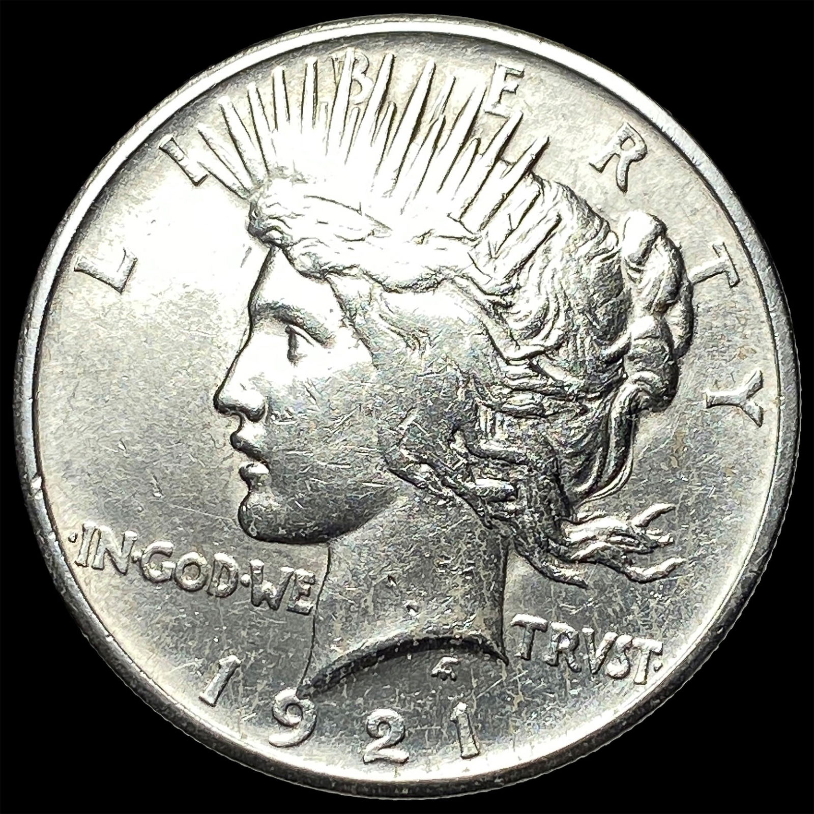 1921 Silver Peace Dollar CLOSELY UNCIRCULATED: 1921 Silver Peace Dollar CLOSELY UNCIRCULATED
