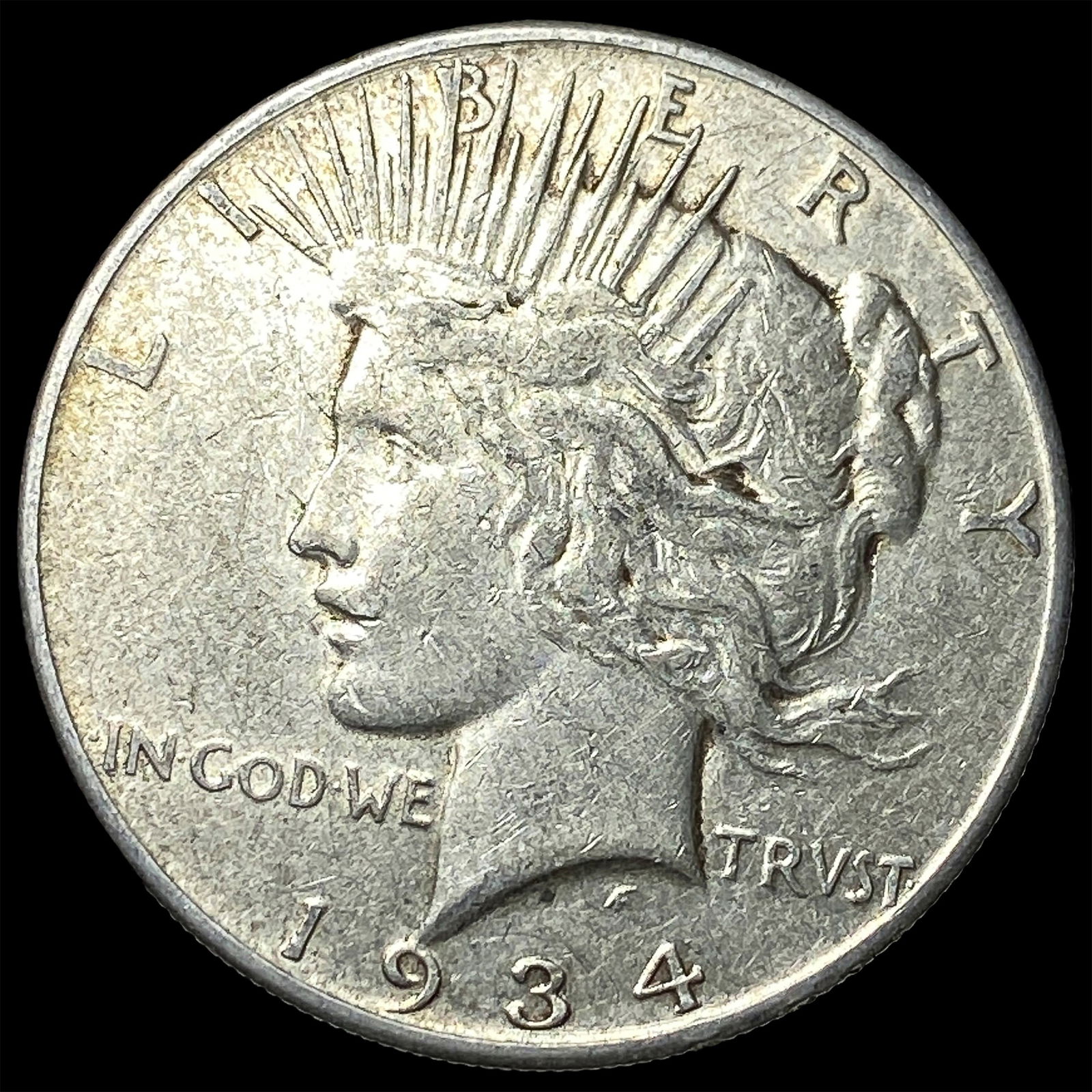 1934 Silver Peace Dollar NEARLY UNCIRCULATED: 1934 Silver Peace Dollar NEARLY UNCIRCULATED