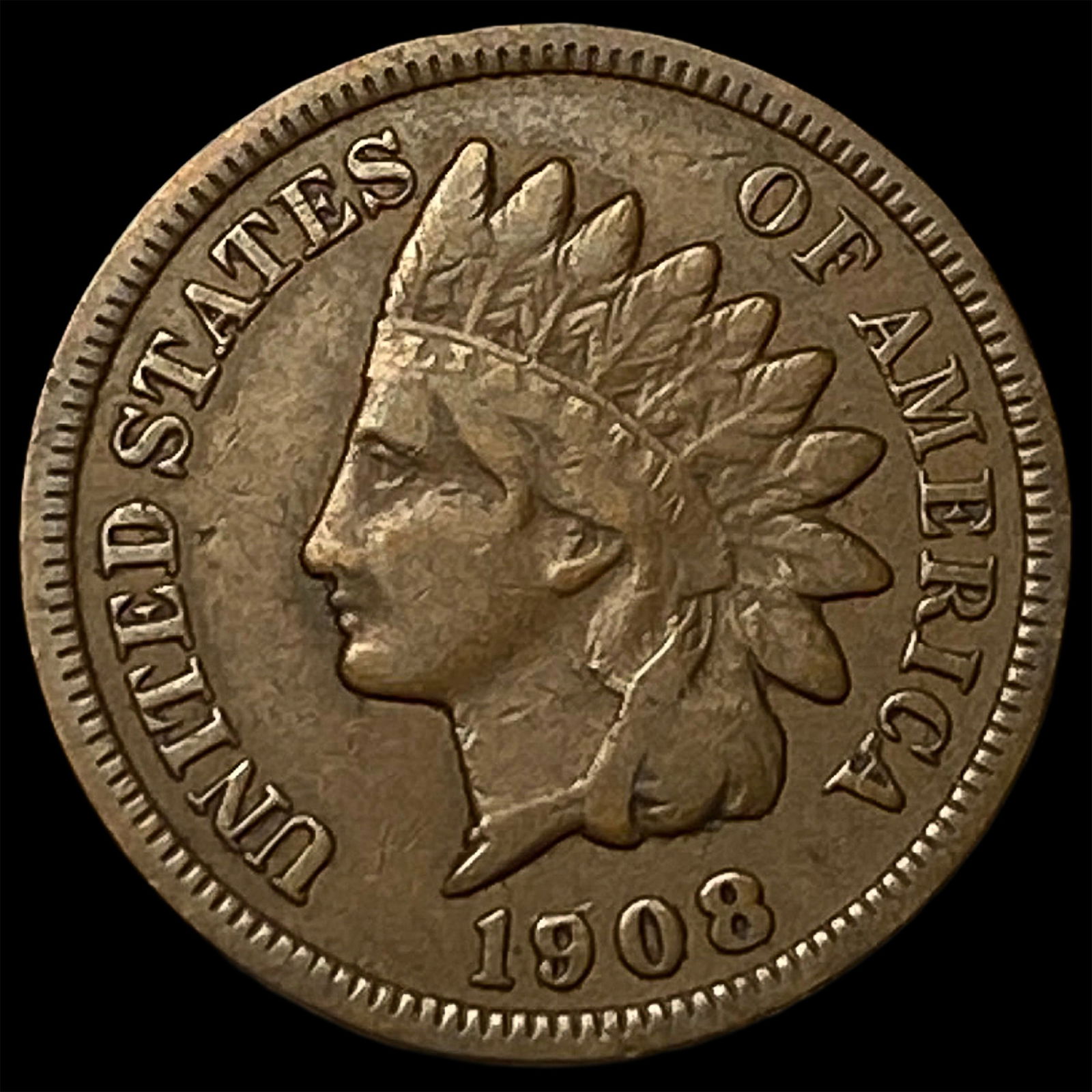1908-S Indian Head Cent LIGHTLY CIRCULATED: 1908-S Indian Head Cent LIGHTLY CIRCULATED