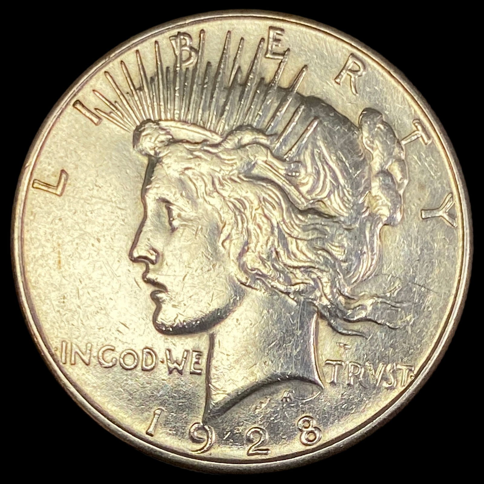 1928-S Silver Peace Dollar CLOSELY UNCIRCULATED: 1928-S Silver Peace Dollar CLOSELY UNCIRCULATED
