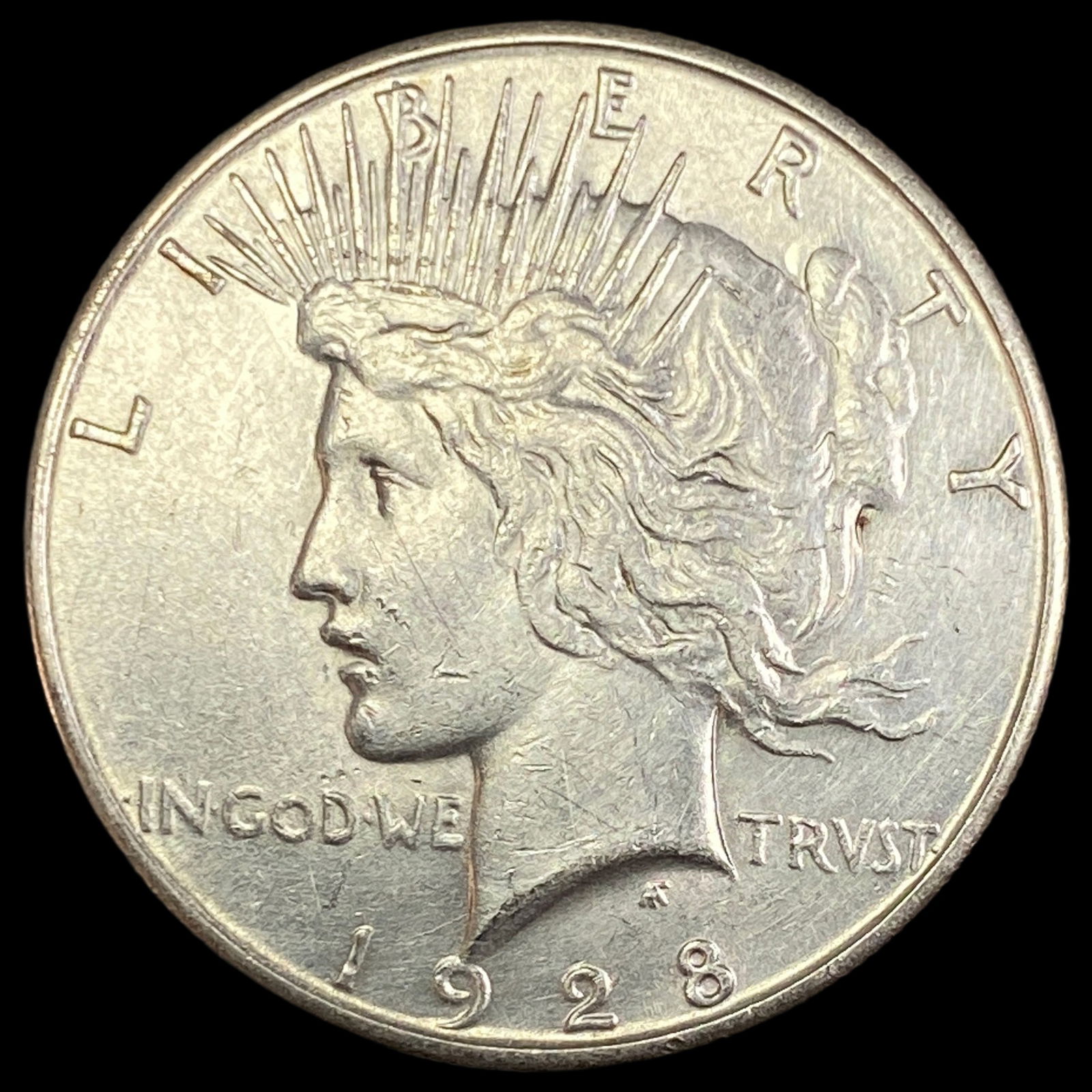 1928-S Peace Silver Dollar CLOSELY UNCIRCULATED: 1928-S Peace Silver Dollar CLOSELY UNCIRCULATED