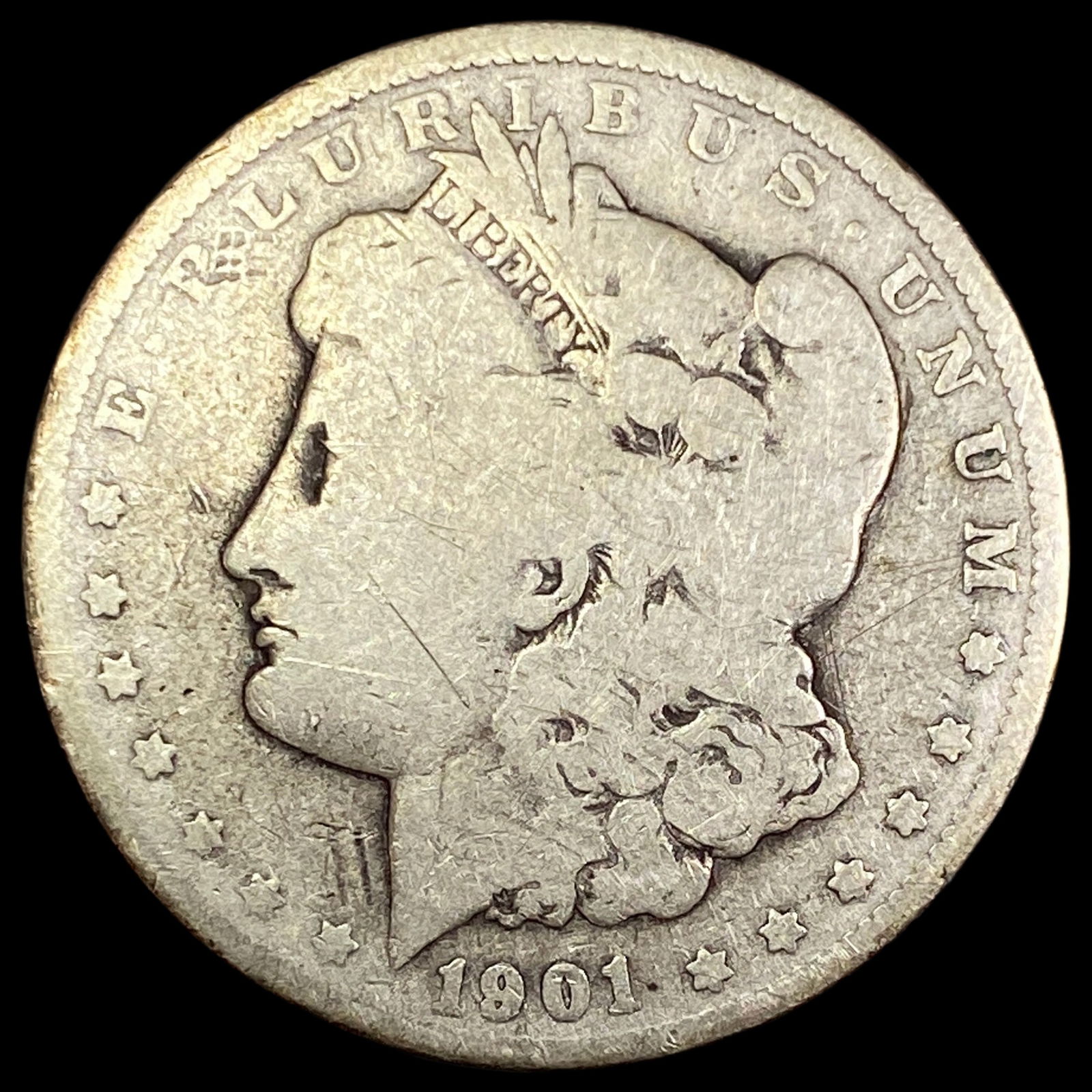 1901 Morgan Silver Dollar NICELY CIRCULATED: 1901 Morgan Silver Dollar NICELY CIRCULATED