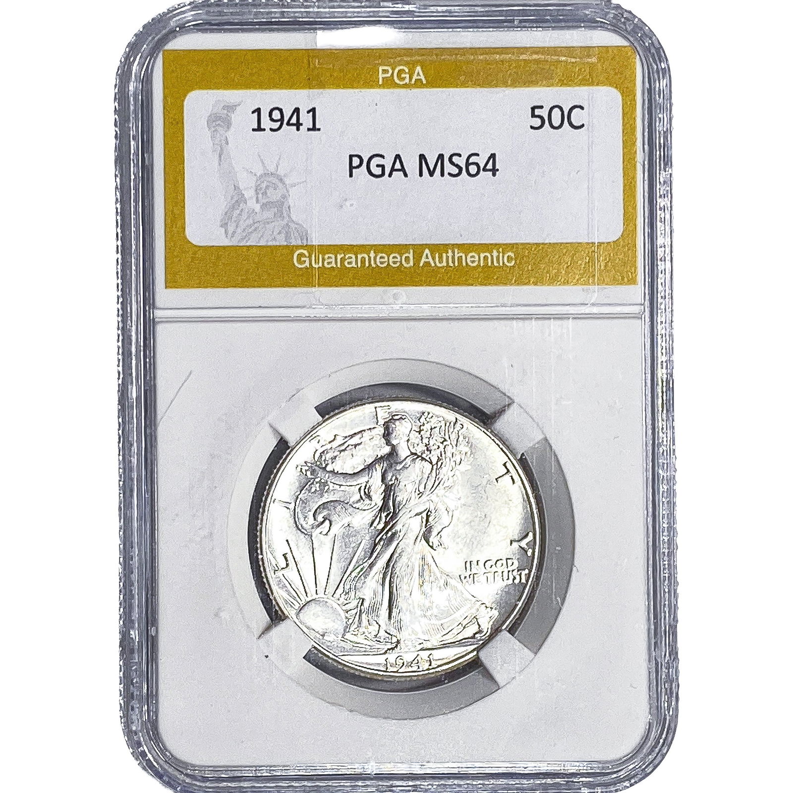 1941 Walking Liberty Half Dollar PGA MS64: 1941 Walking Liberty Half Dollar PGA MS64