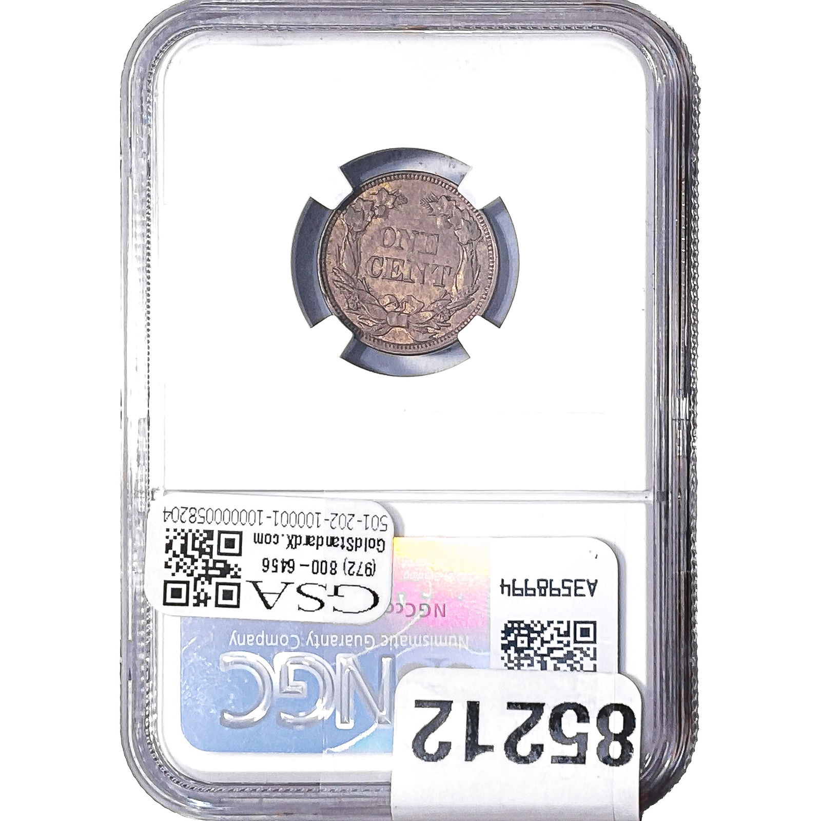 1858 Flying Eagle Cent NGC AU58 - 2