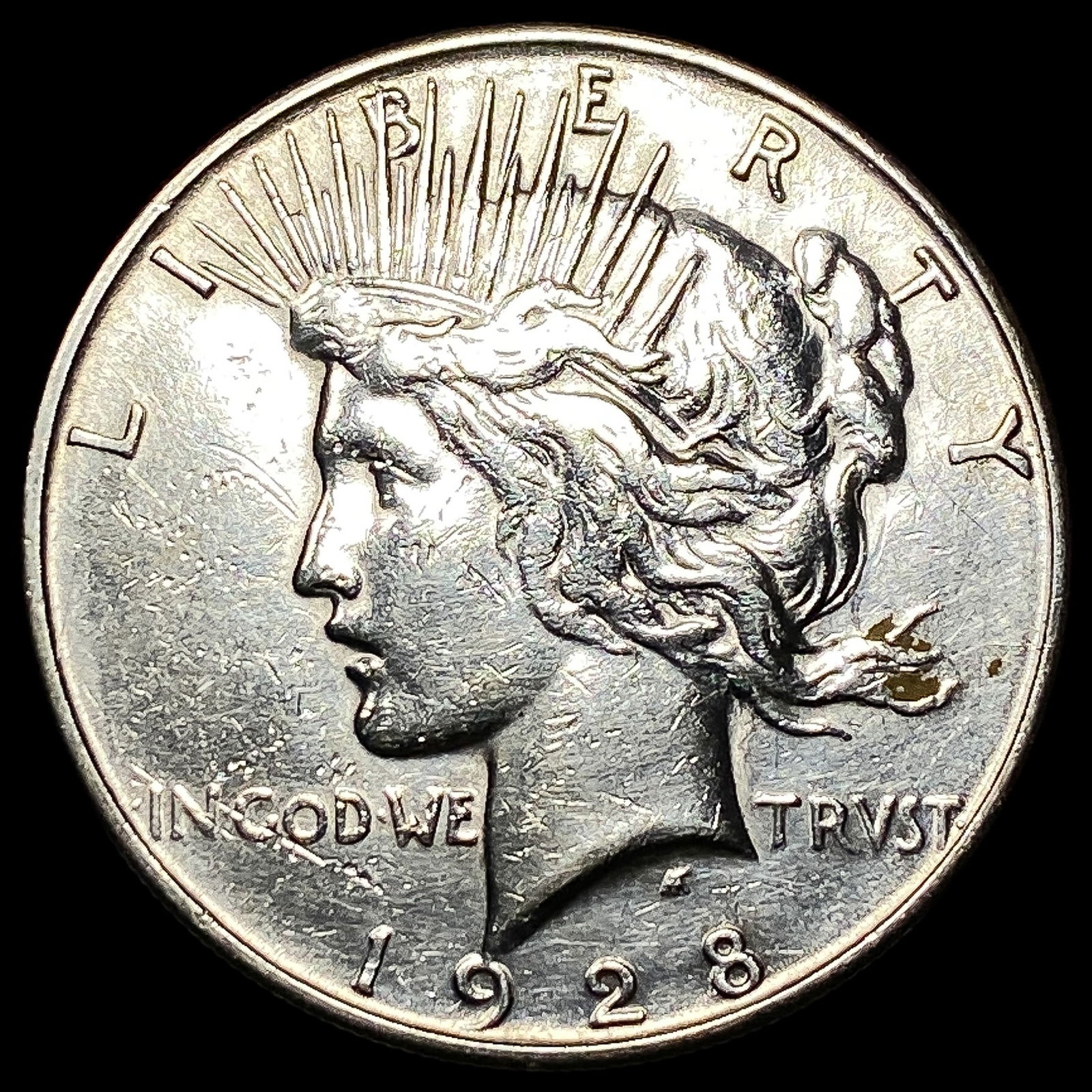 1928-S Silver Peace Dollar CLOSELY UNCIRCULATED: 1928-S Silver Peace Dollar CLOSELY UNCIRCULATED