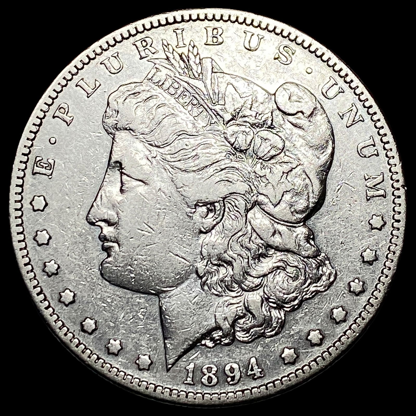 1894-S Silver Morgan Dollar LIGHTLY CIRCULATED: 1894-S Silver Morgan Dollar LIGHTLY CIRCULATED