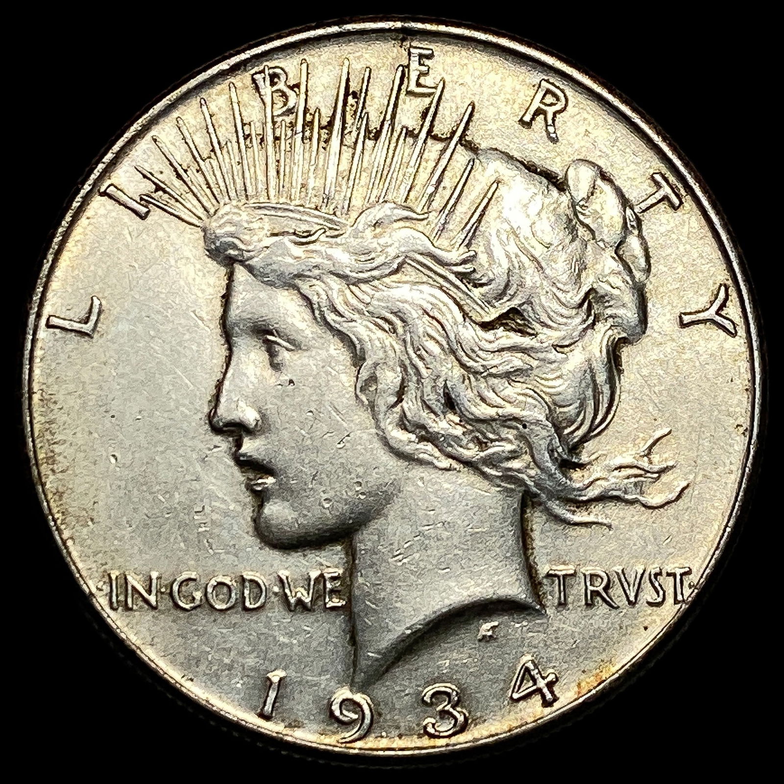 1934 Peace Silver Dollar CLOSELY UNCIRCULATED: 1934 Peace Silver Dollar CLOSELY UNCIRCULATED