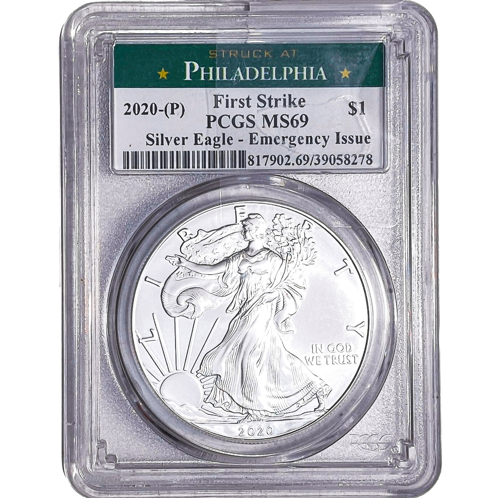 2020 Silver Eagle PCGS MS69 (1 of 2)