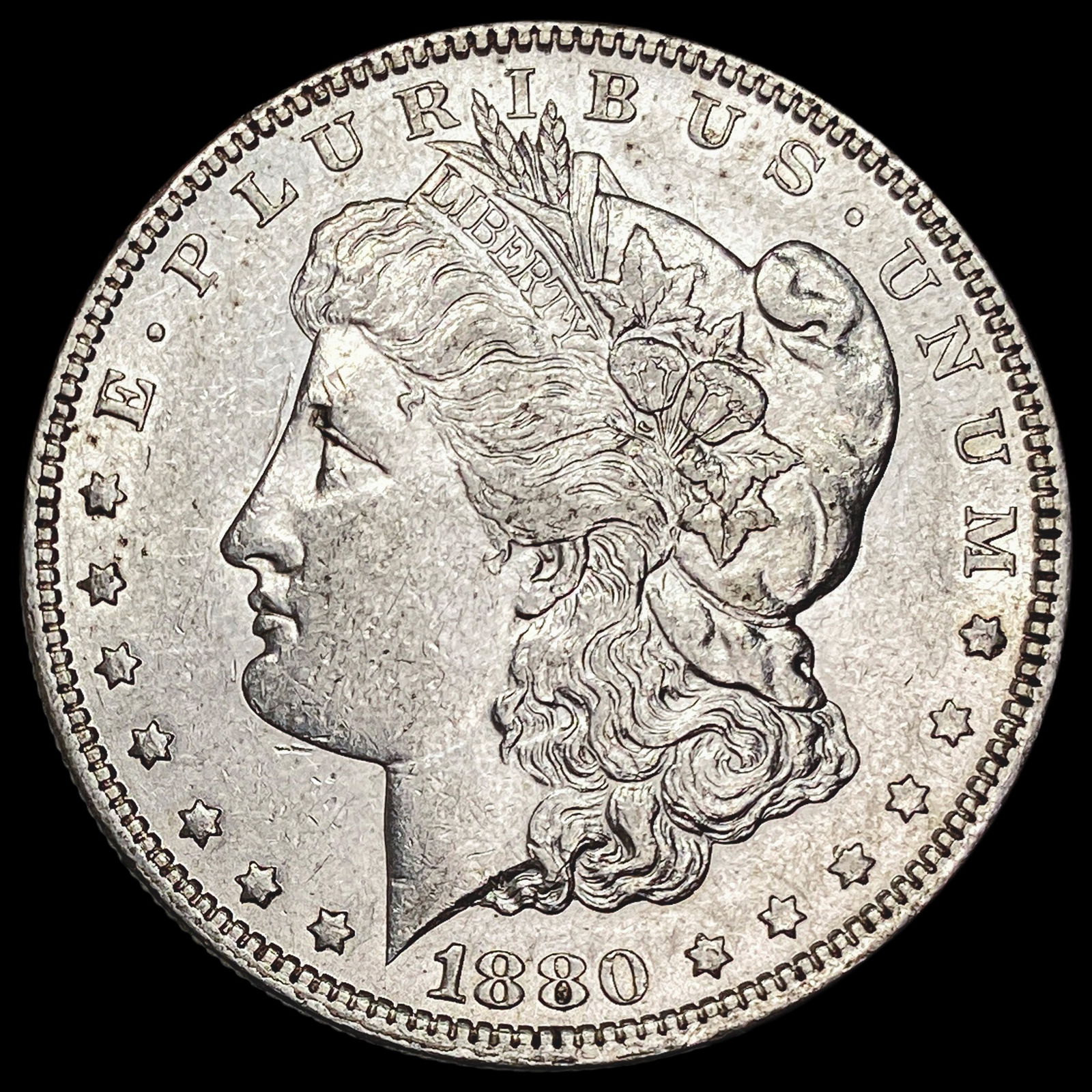 1880-O Micro O Silver Morgan Dollar CHOICE AU: 1880-O Micro O Silver Morgan Dollar CHOICE AU