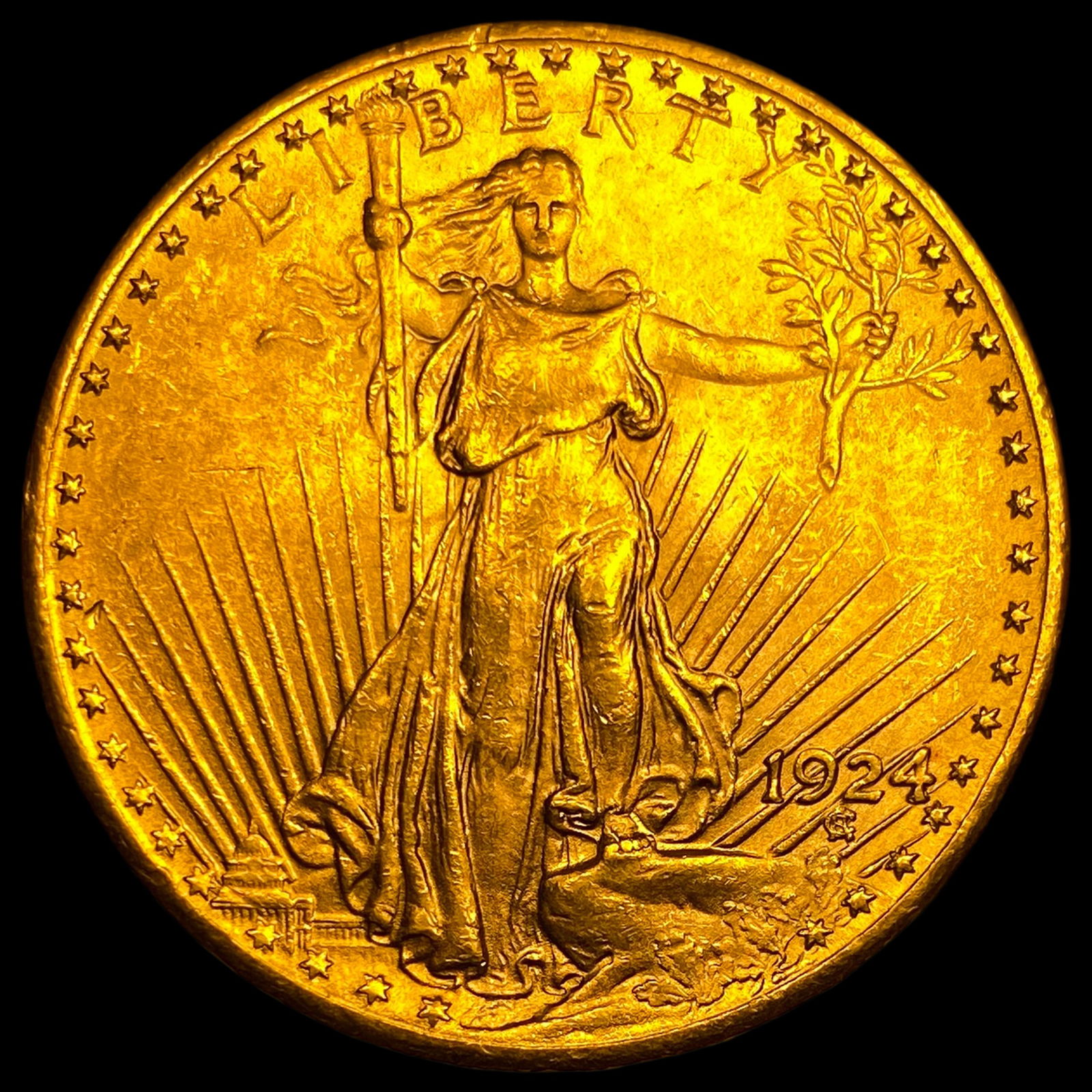 1924 Gold $20 Saint-Gaudens Double Eagle UNCIRCULATED: 1924 Gold $20 Saint-Gaudens Double Eagle UNCIRCULATED