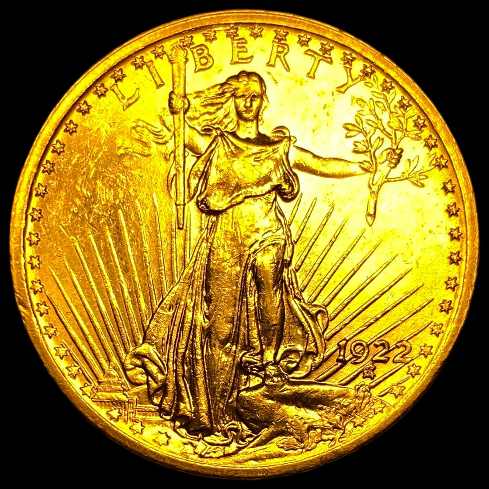 1922 Gold $20 Saint-Gaudens Double Eagle UNCIRCULATED (1 of 2)