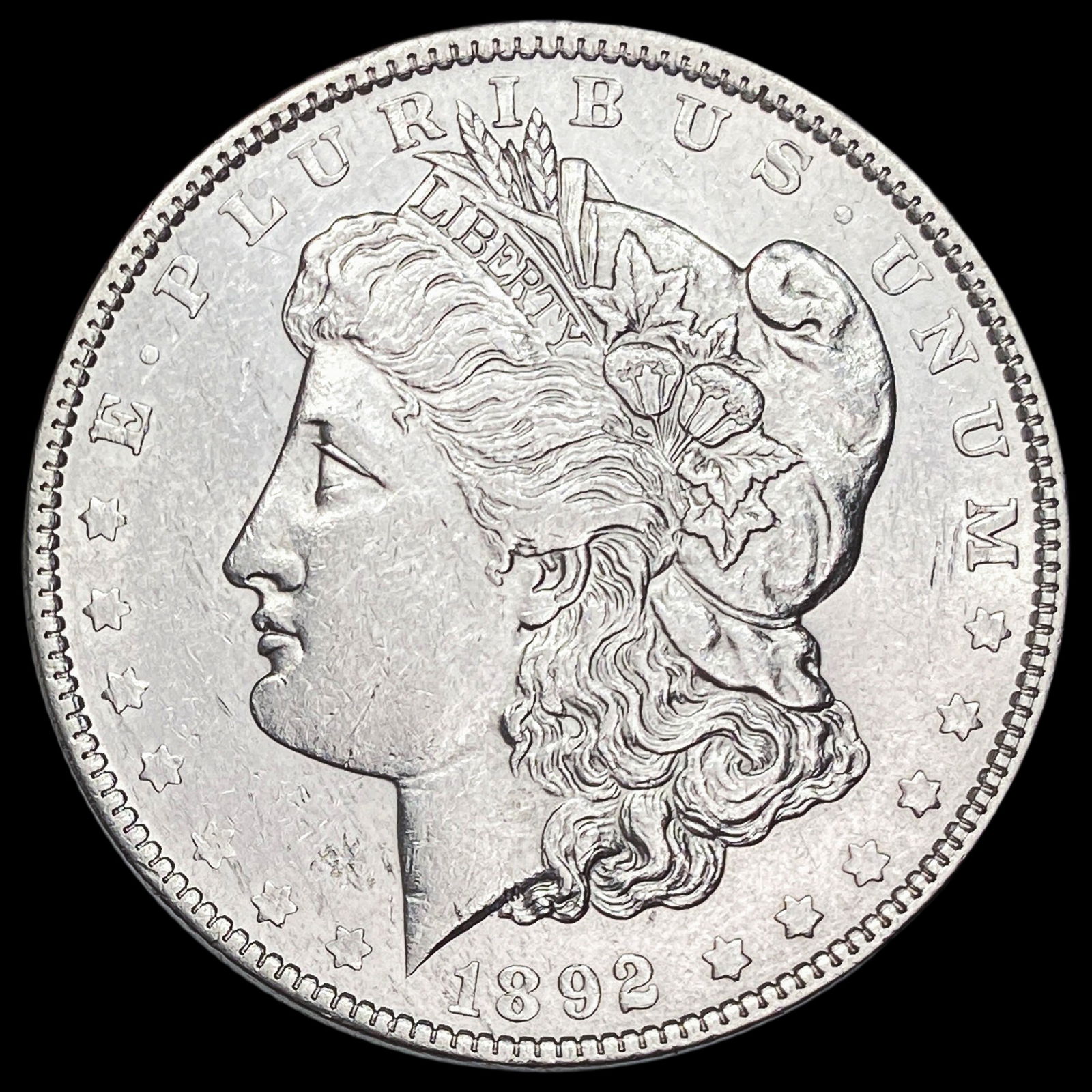 1892 Morgan Silver Dollar CHOICE AU: 1892 Morgan Silver Dollar CHOICE AU