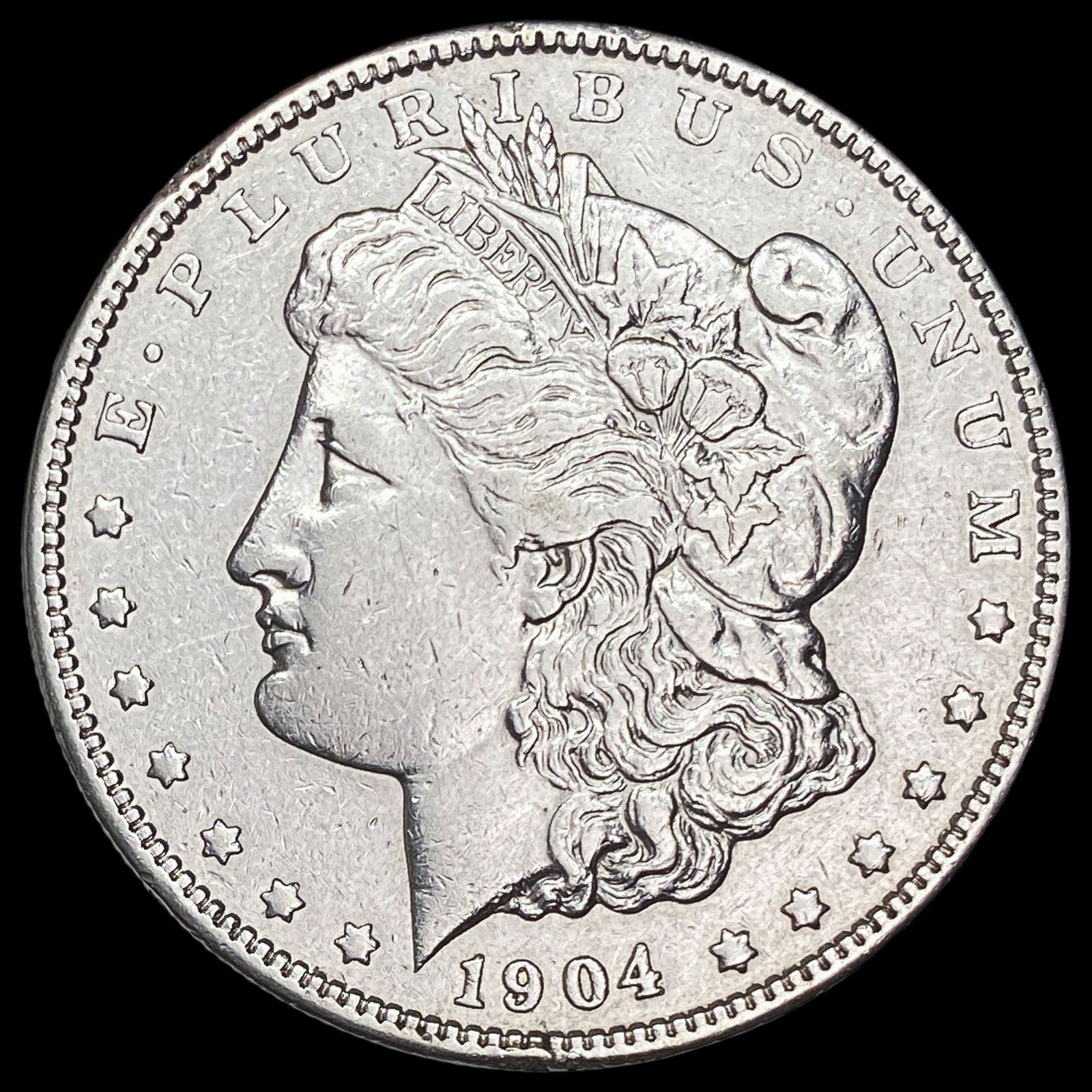 1904 Silver Morgan Dollar NEARLY UNCIRCULATED: 1904 Silver Morgan Dollar NEARLY UNCIRCULATED