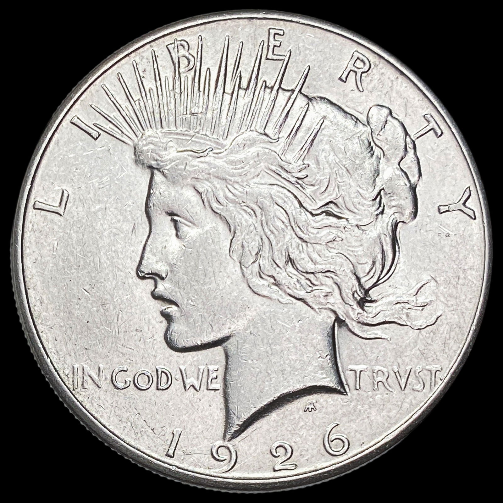 1926-S Silver Peace Dollar CLOSELY UNCIRCULATED: 1926-S Silver Peace Dollar CLOSELY UNCIRCULATED
