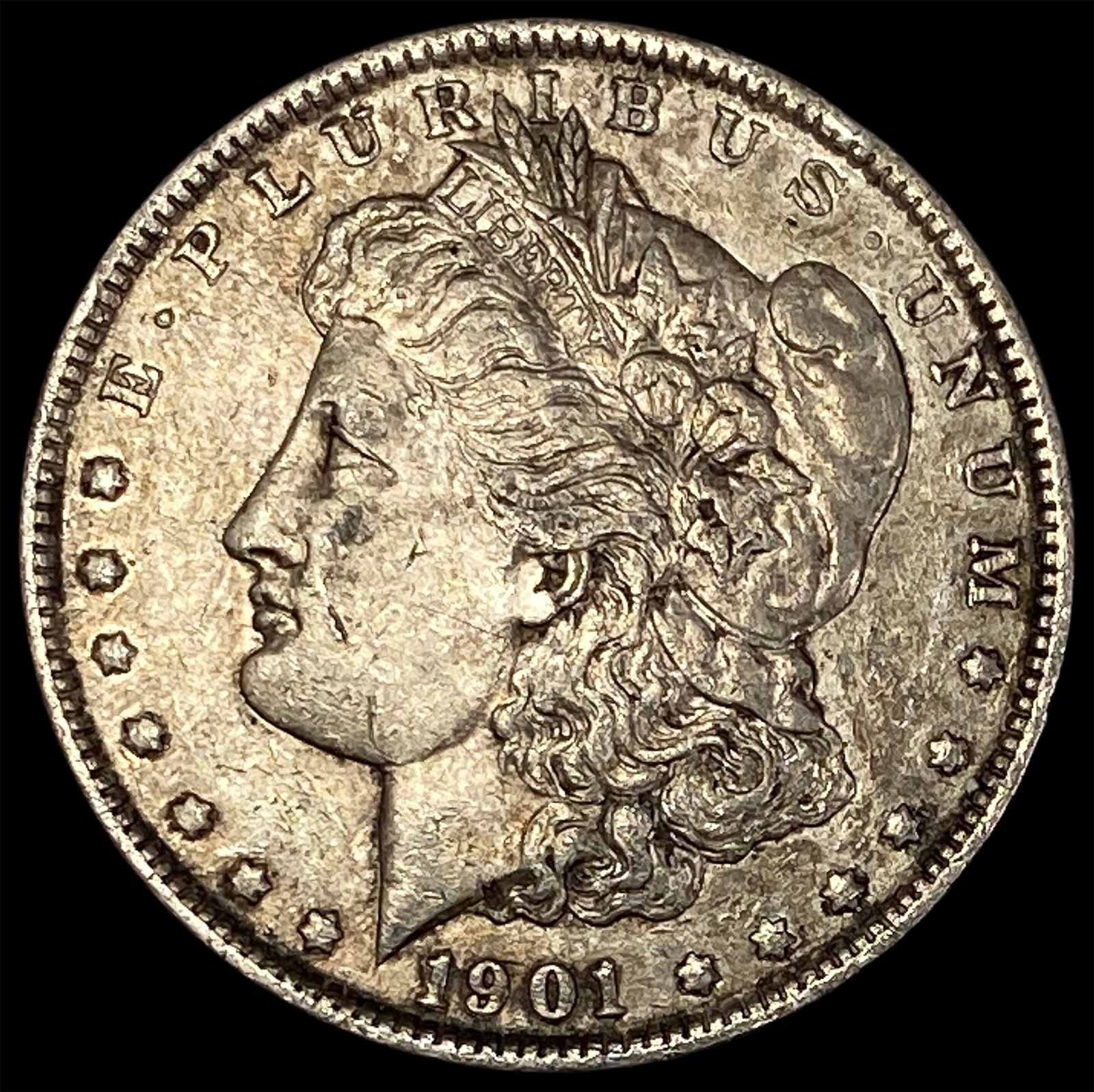 1901 Silver Morgan Dollar NEARLY UNCIRCULATED: 1901 Silver Morgan Dollar NEARLY UNCIRCULATED