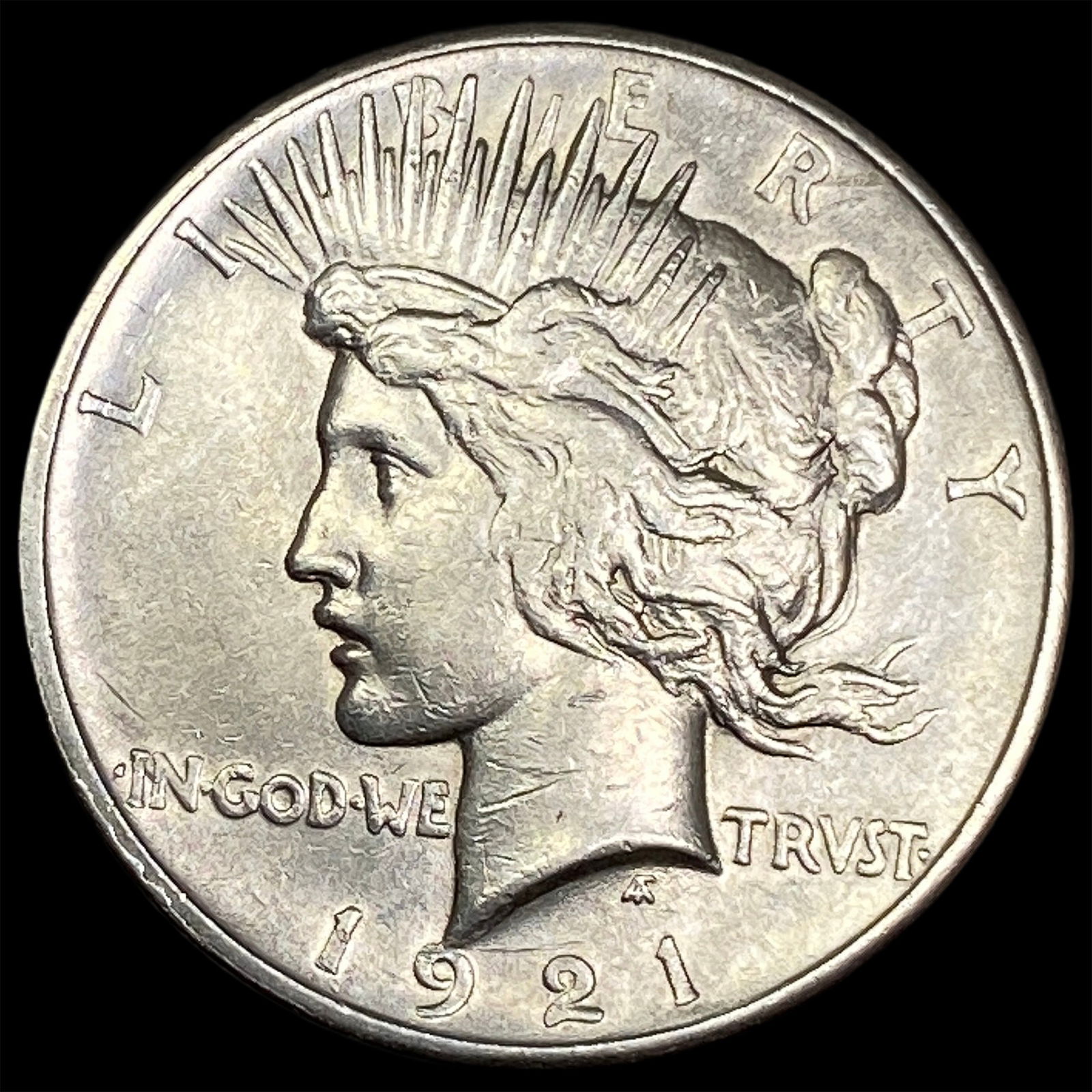 1921 Silver Peace Dollar CLOSELY UNCIRCULATED: 1921 Silver Peace Dollar CLOSELY UNCIRCULATED