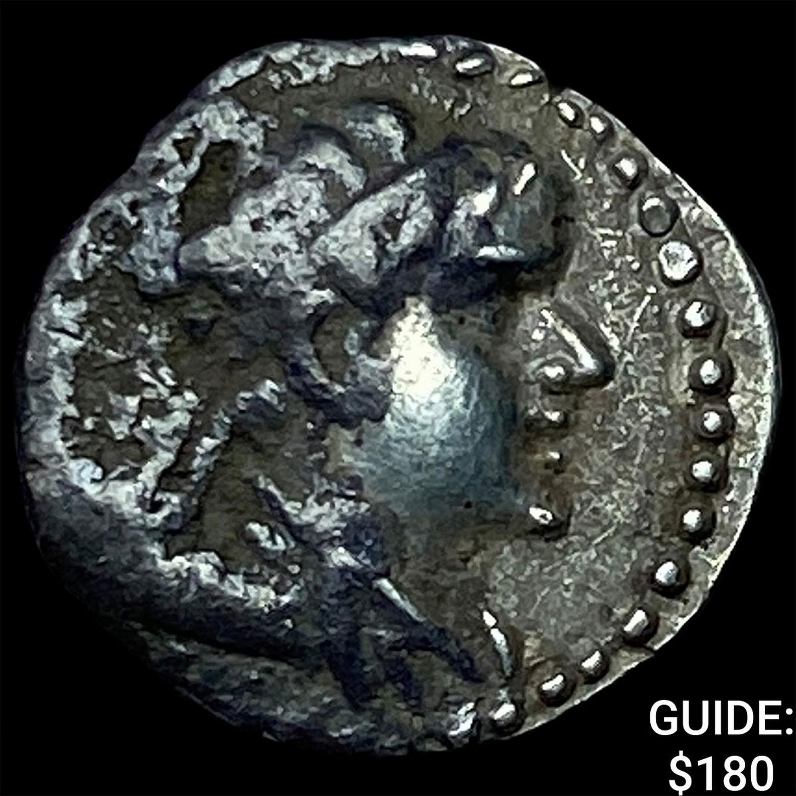 Greco-Bactria Eucratides I 171-145 BC Silver Obol NEARLY UNCIRCULATED: Greco-Bactria Eucratides I 171-145 BC Silver Obol NEARLY UNCIRCULATED