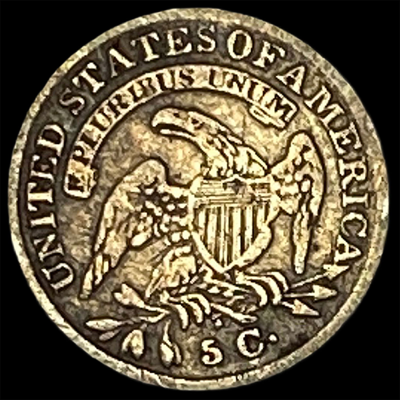 1836 Capped Bust Half Dime LIGHTLY CIRCULATED - 2