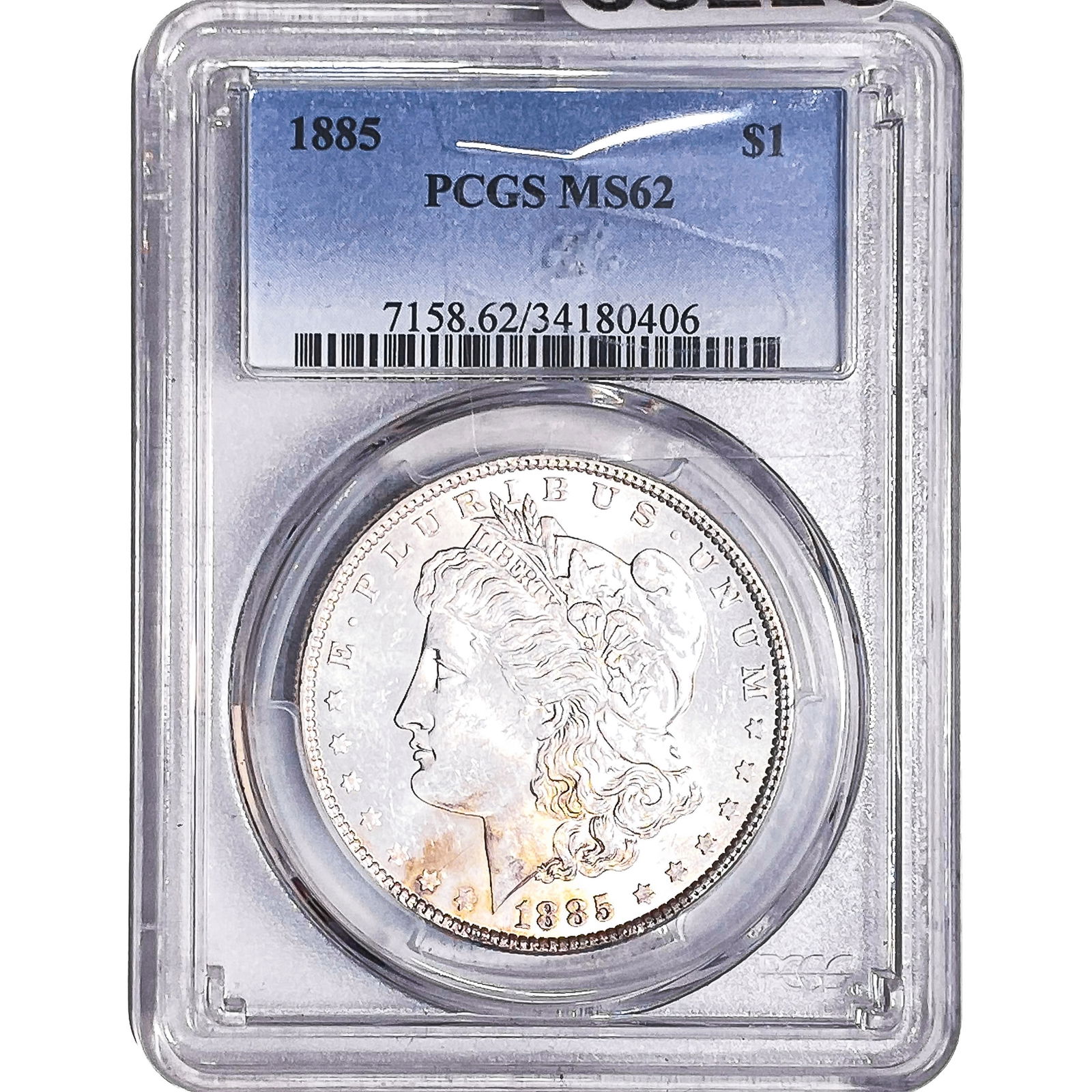 1885 Morgan Silver Dollar PCGS MS62: 1885 Morgan Silver Dollar PCGS MS62