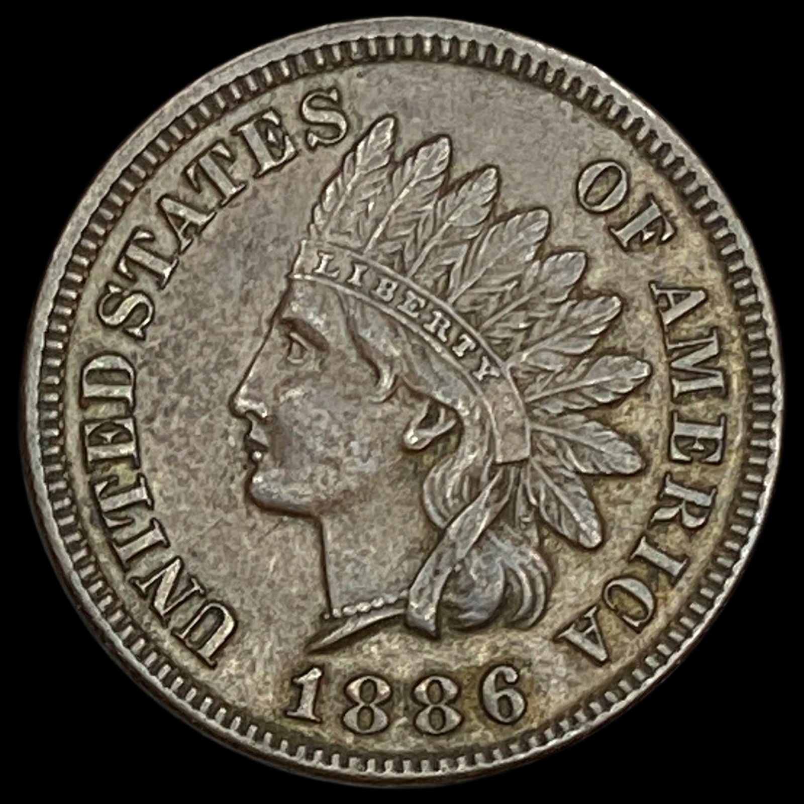 1886 Indian Head Cent CLOSELY UNCIRCULATED: 1886 Indian Head Cent CLOSELY UNCIRCULATED