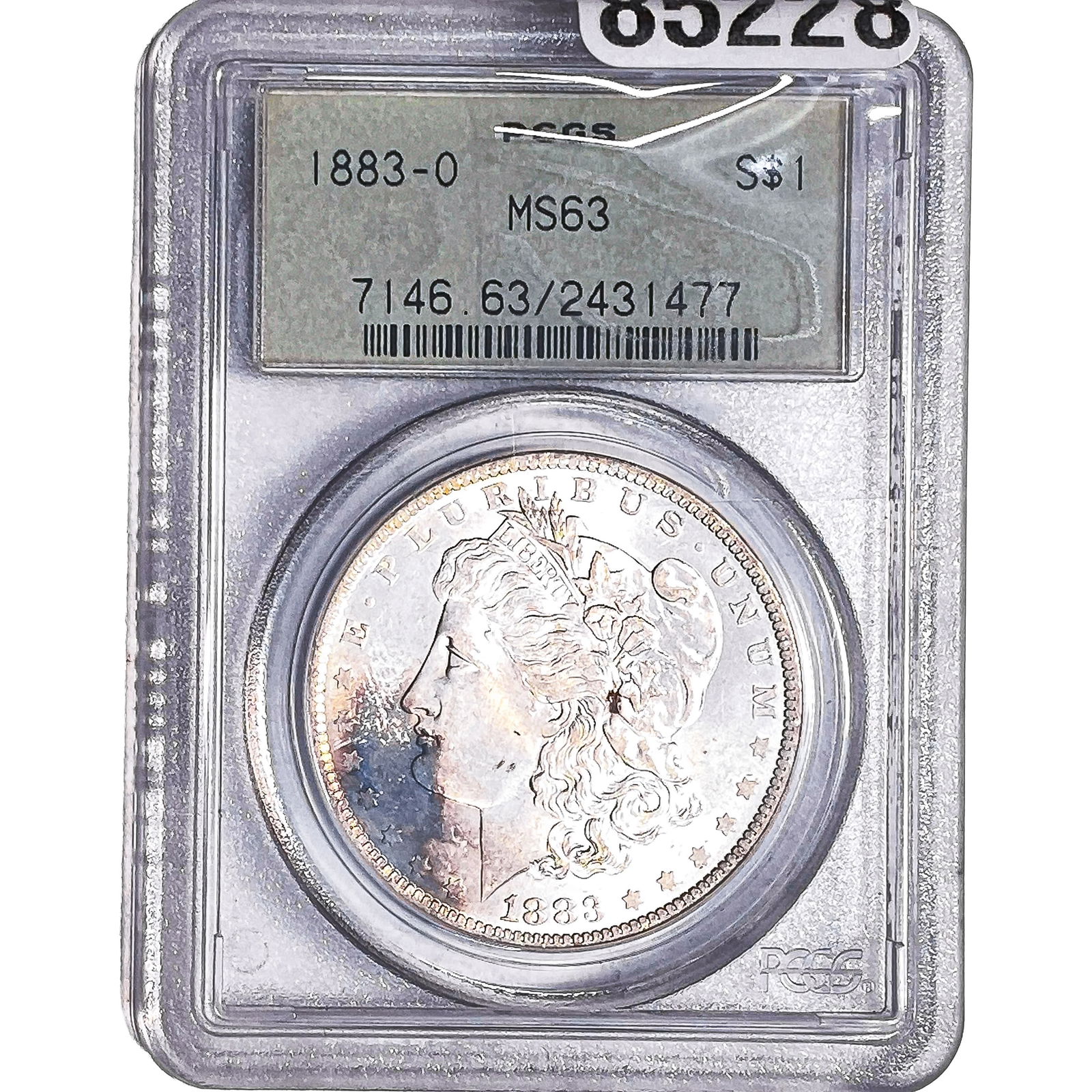 1883-O Morgan Silver Dollar PCGS MS63: 1883-O Morgan Silver Dollar PCGS MS63