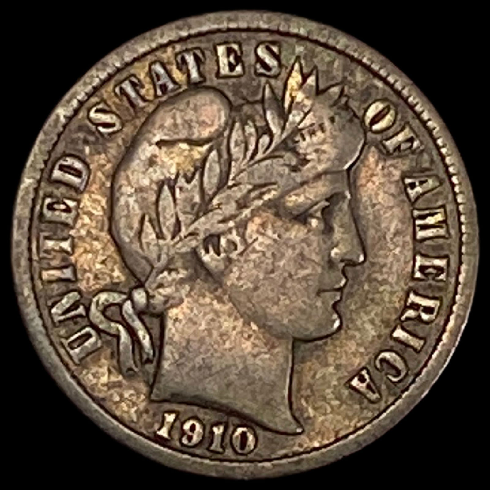 1910-D Silver Barber Dime NICELY CIRCULATED: 1910-D Silver Barber Dime NICELY CIRCULATED