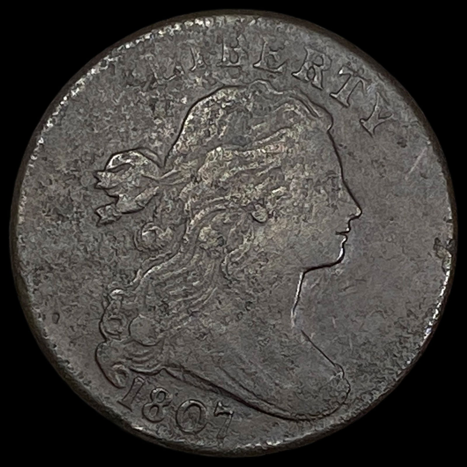 1807 Draped Bust Large Cent HIGH GRADE: 1807 Draped Bust Large Cent HIGH GRADE